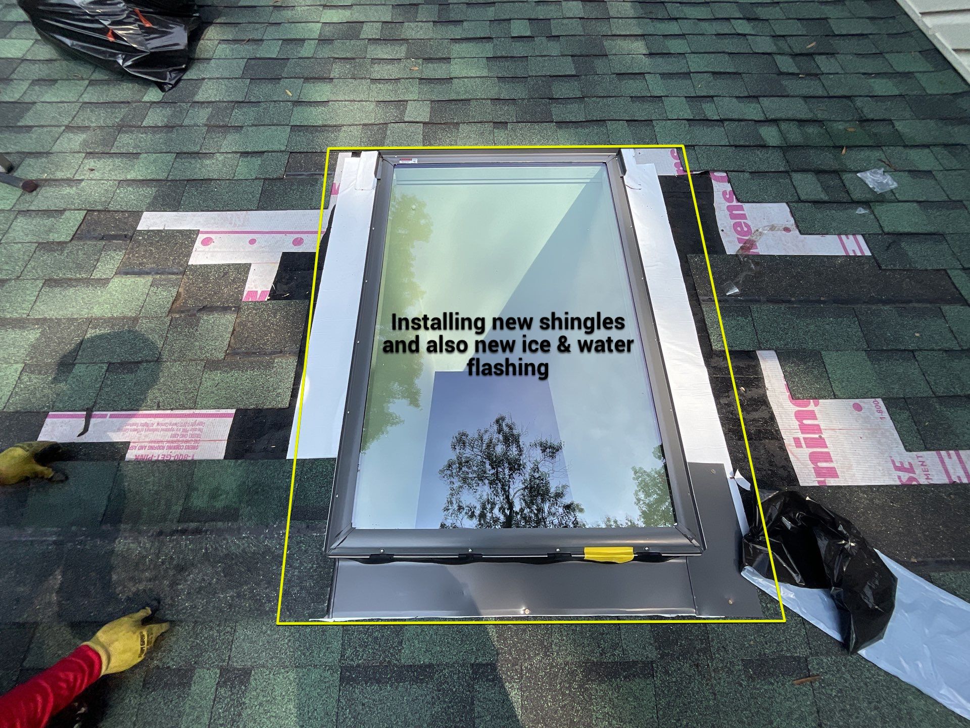 Installed New Skylight   by Alpha Design Services