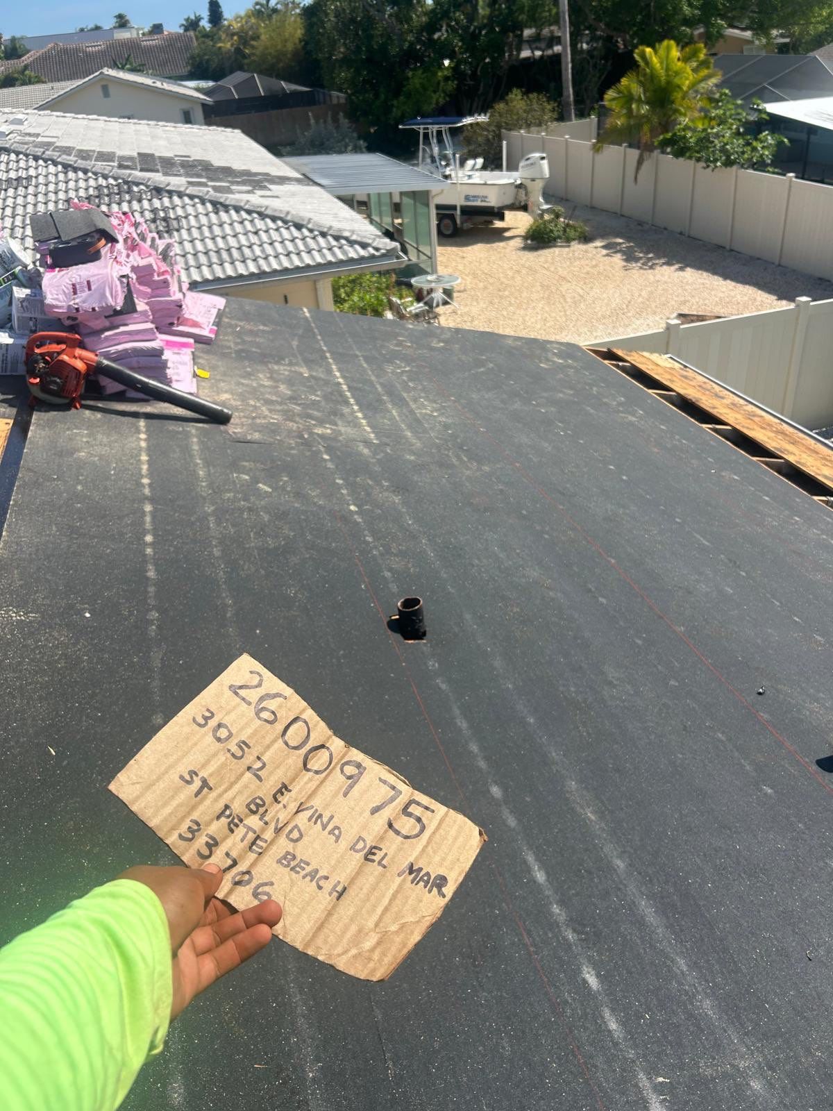 Project in St. Pete Beach 33706 by Mitchell Roofing Company LLC 