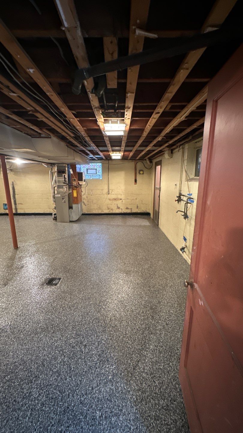 Basement + Garage Project in Pittsburgh by Floors in a Day, Inc
