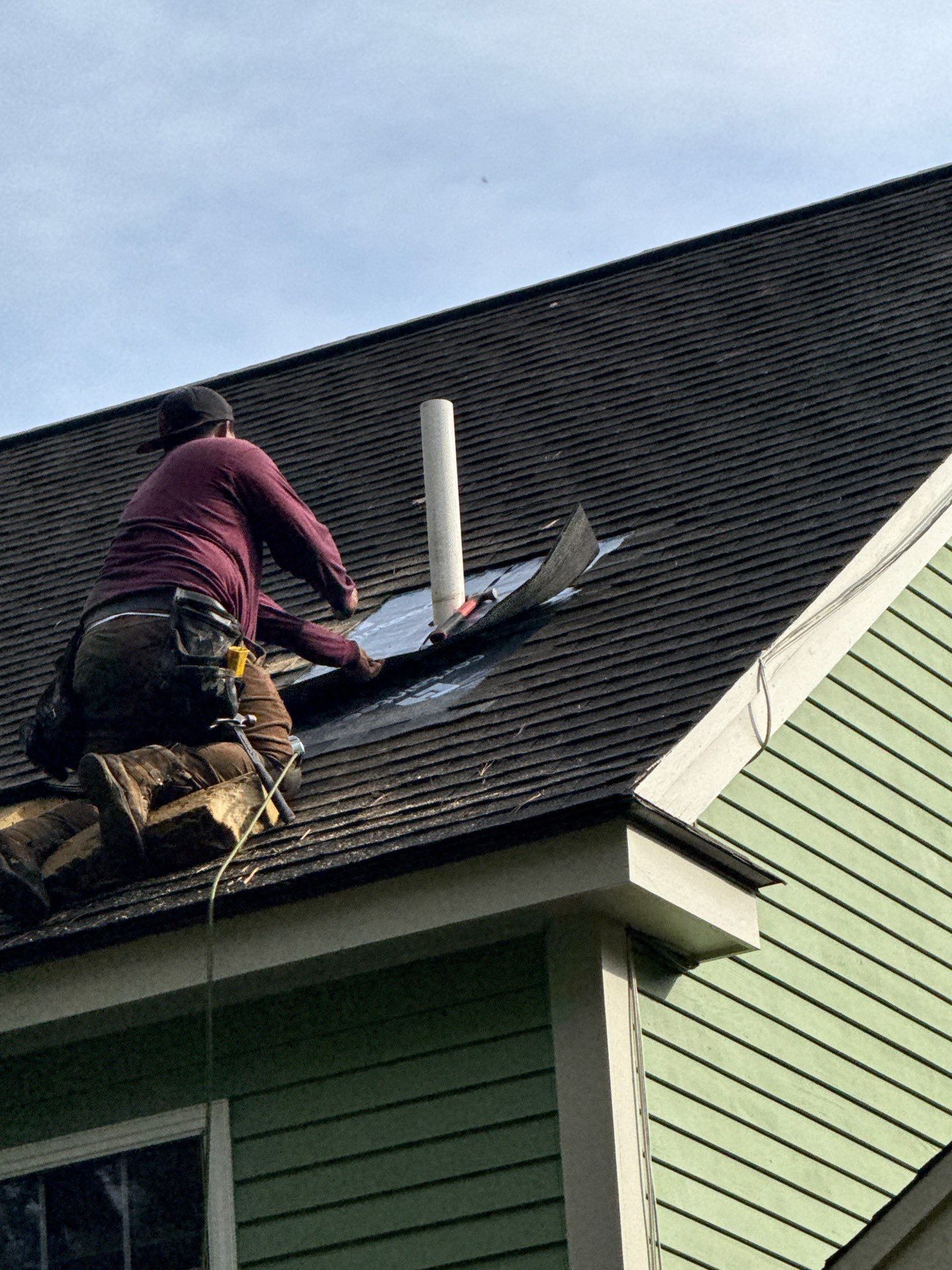 Pipe Boot Leak Repair & Gutter Replacement | Littleton, MA by Mighty Dog Roofing of Greater Middlesex County