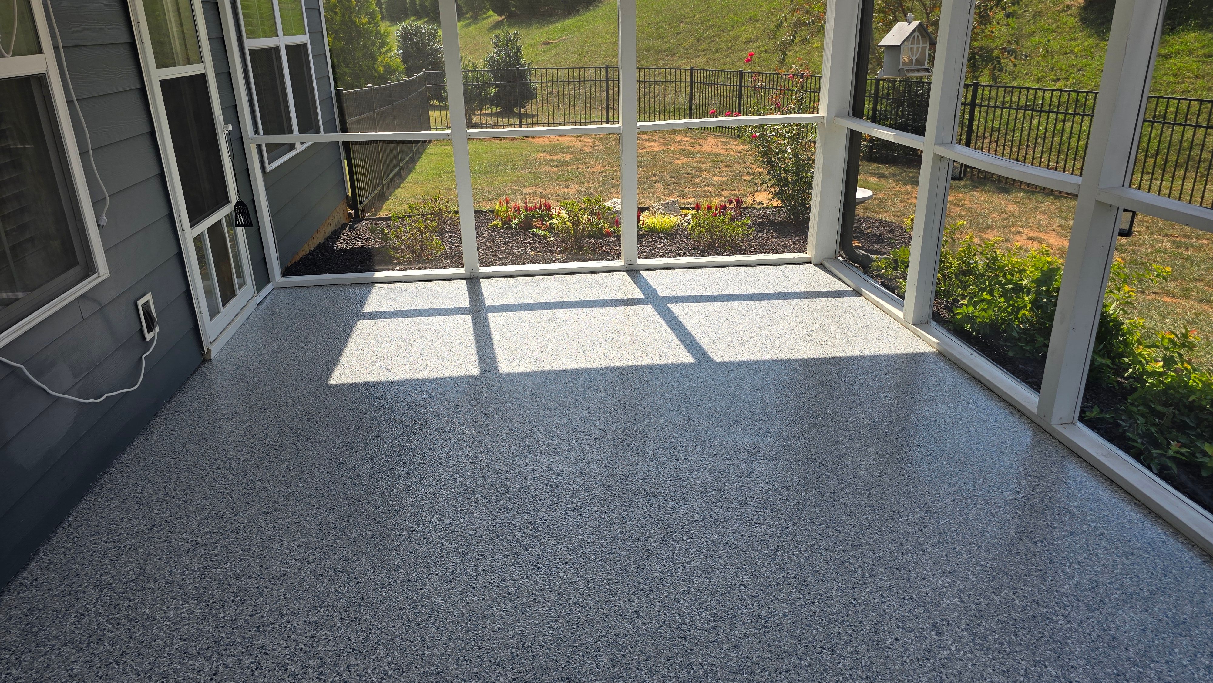 Two Porches Completed Using Tidal Wave & Creekbed by Elite Floor Solutions
