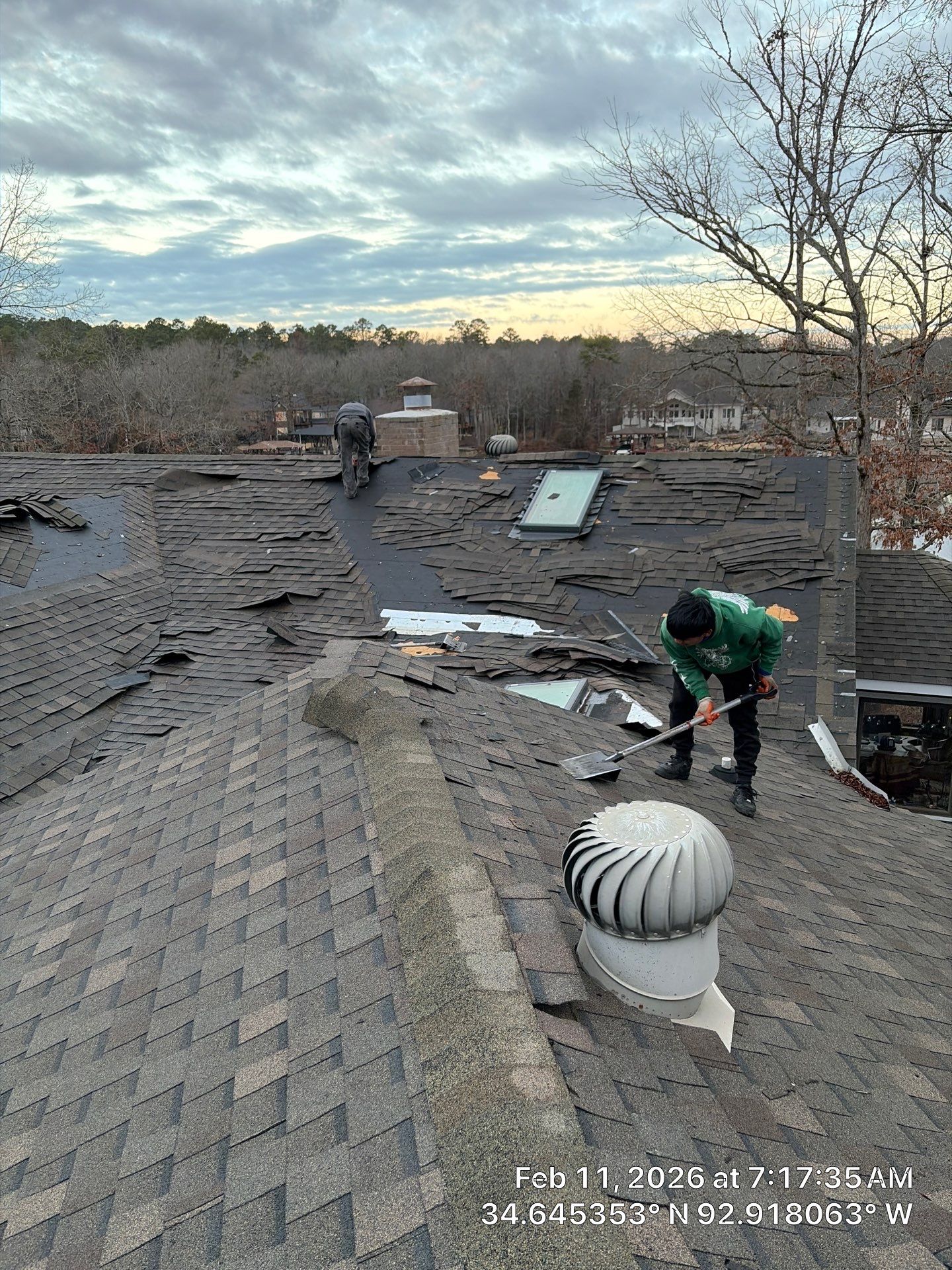 GAF Timberline HDZ Shingle Roof Installation in Hot Springs Village by Temple Roofing and Exteriors