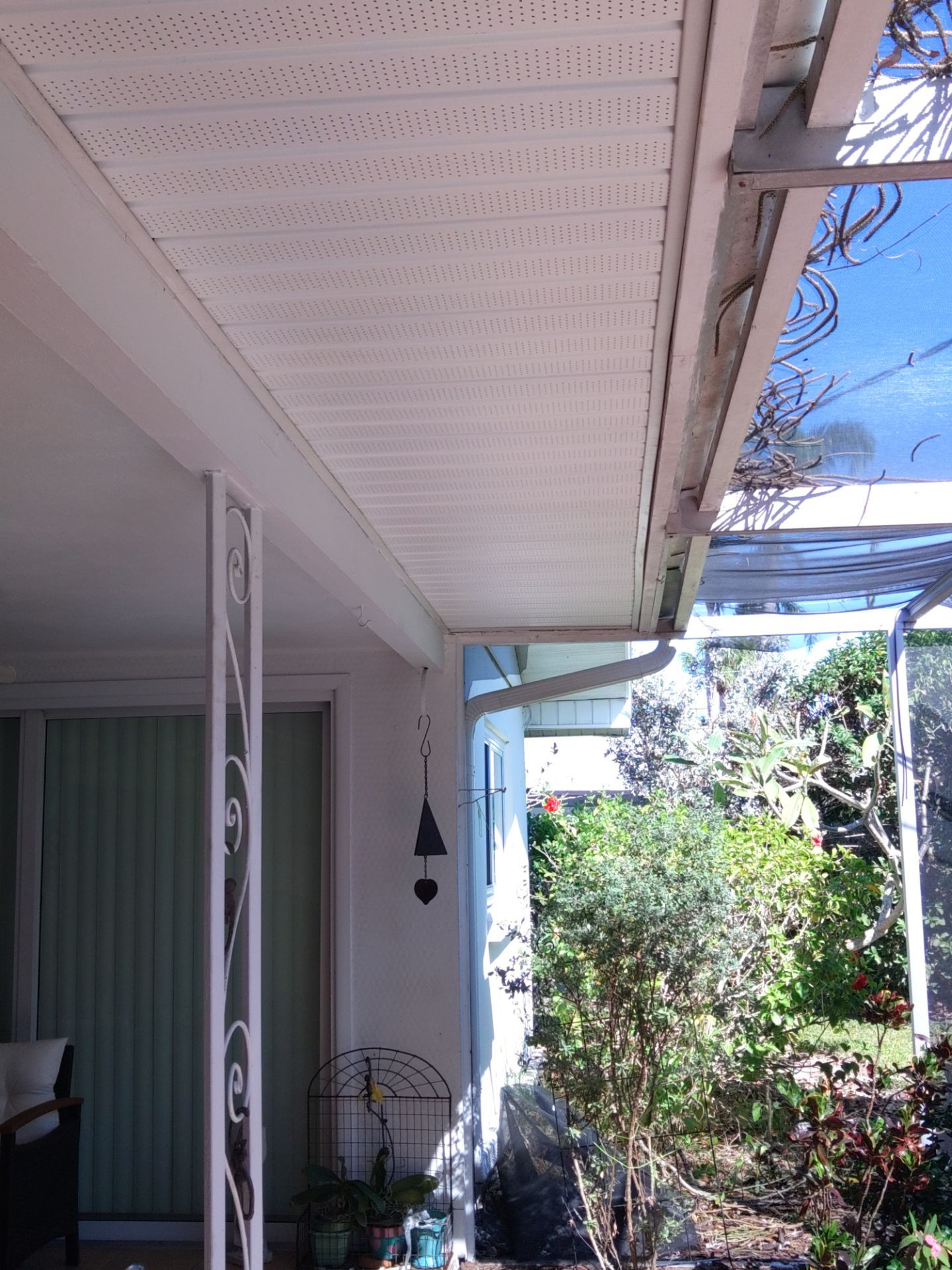 Soffit White Vinyl Installation FL by Gutter Professors