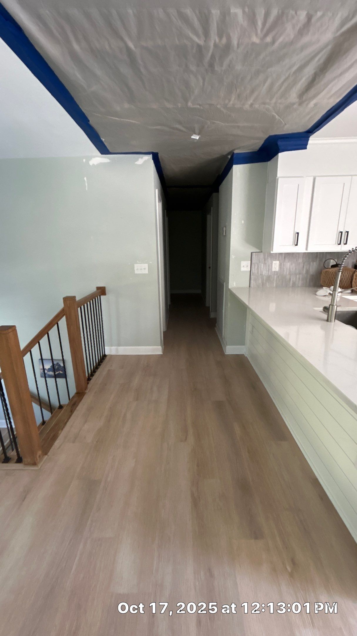 Friable asbestos ceiling abatement with air monitoring by EAS Environmental, LLC.