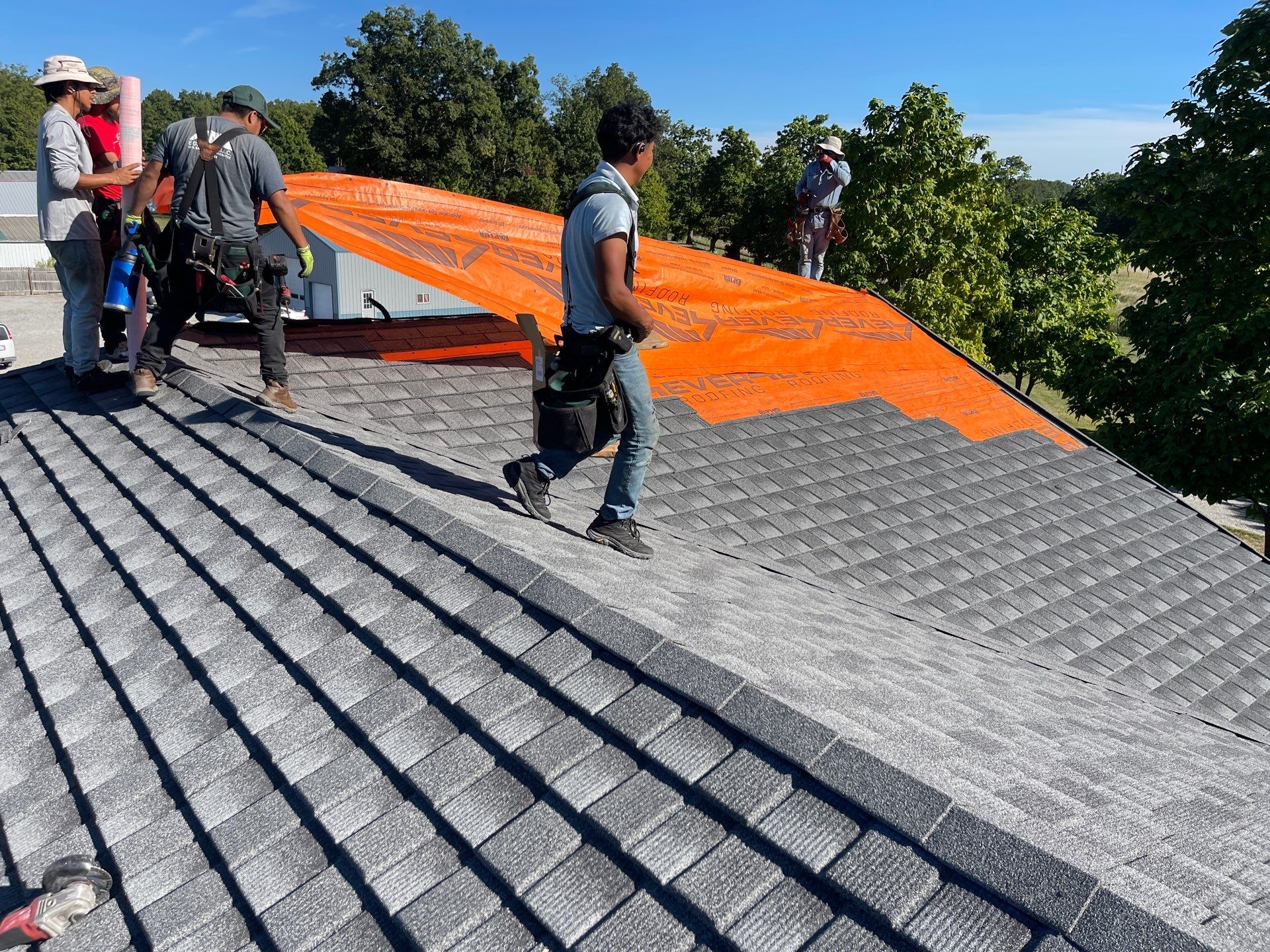 Stone Coated Metal Roof Installation in Columbia City, Indiana by 4Ever Metal Roofing