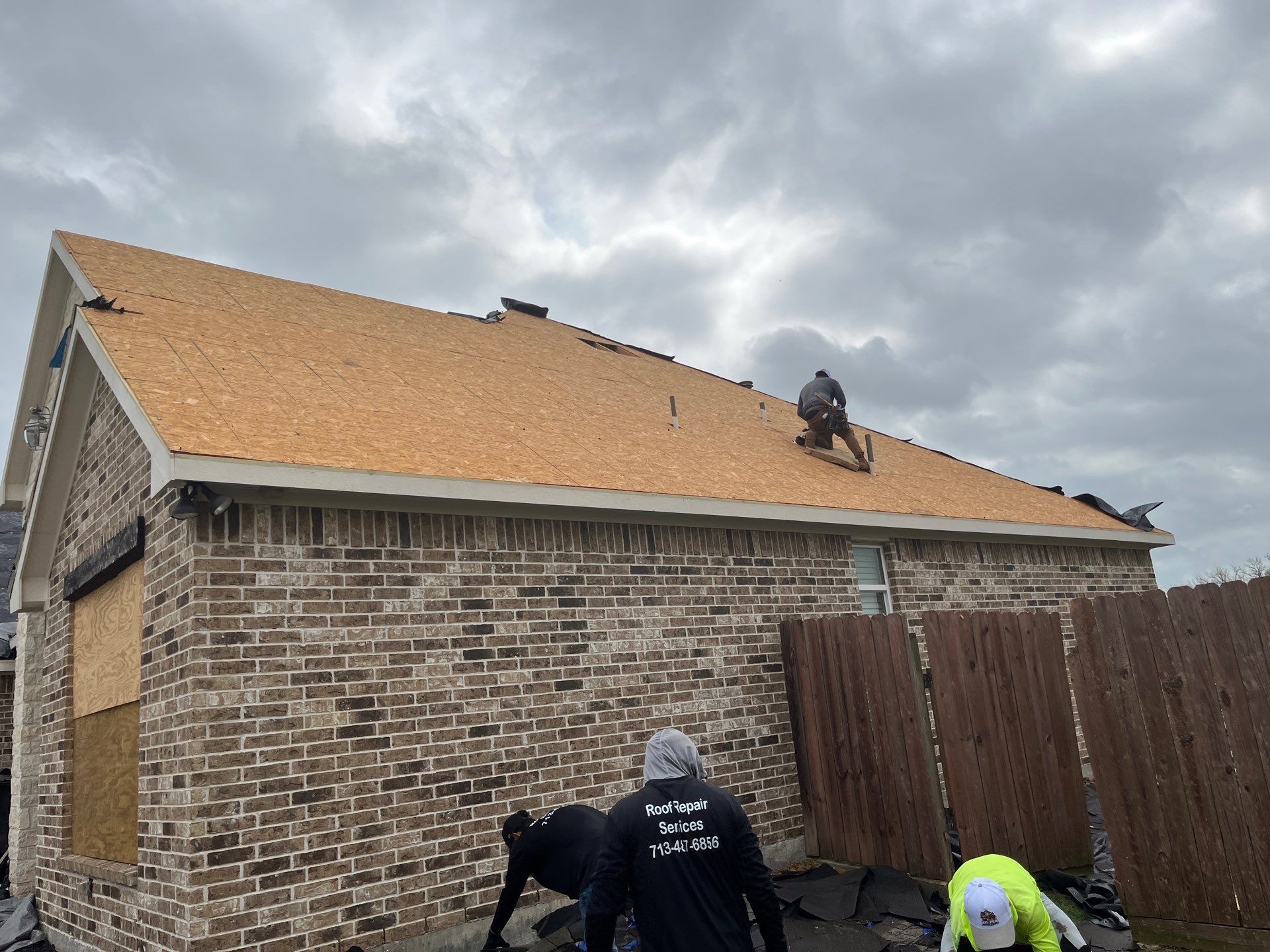 Hail Damage using Owen's Corning Duration (Lifetime) Shingles by Roof Repair Company