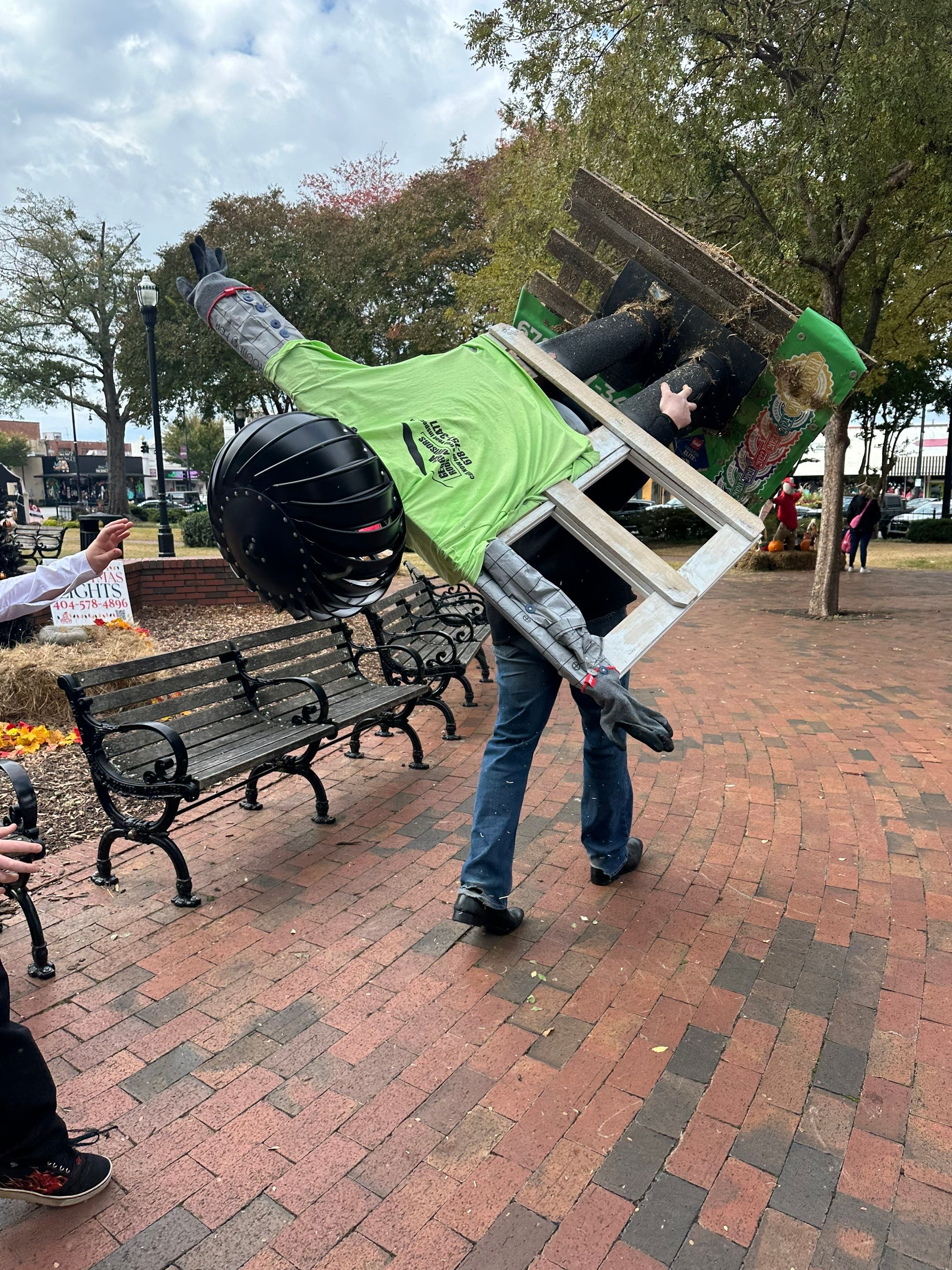 Annual Roofing Material Squarecrow Builds in Marietta Square by Georgia Roof Advisors