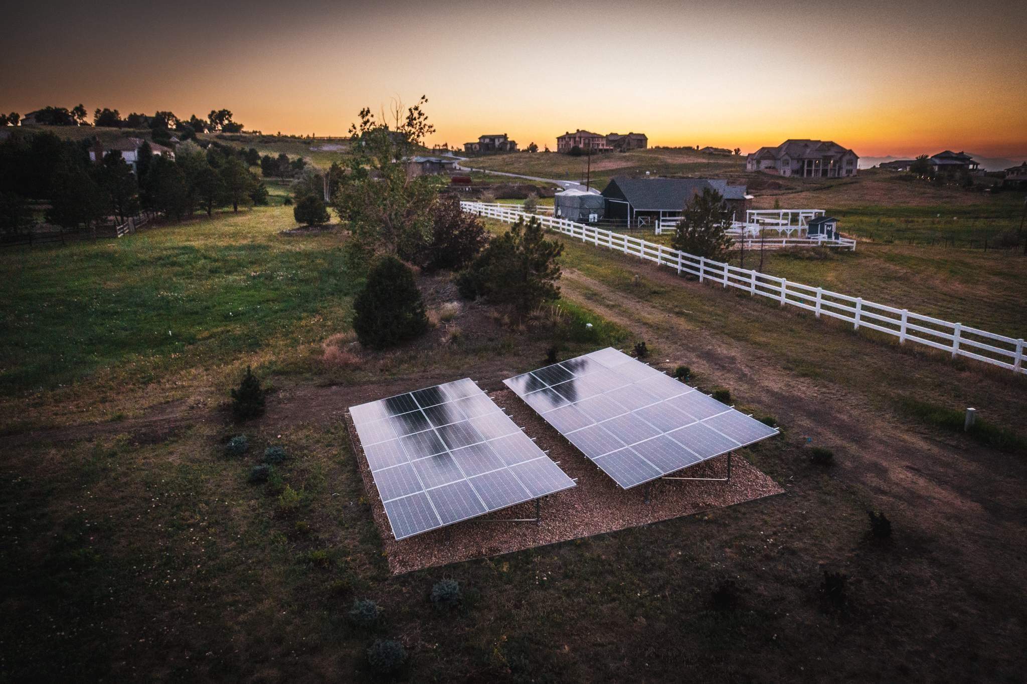 12 kW ground mount installation - Centennial, CO by SOPRIS SOLAR 