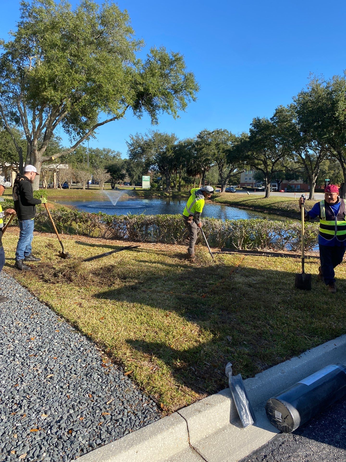 Marriott Hotel | Smoking Area Landscaping by ProGreen Services