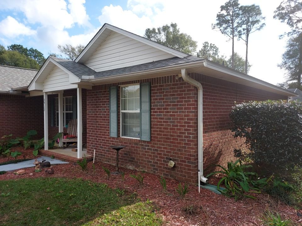 Gutter Installation using K-Style Seamless Gutters in Milton FL by Gutter Professors