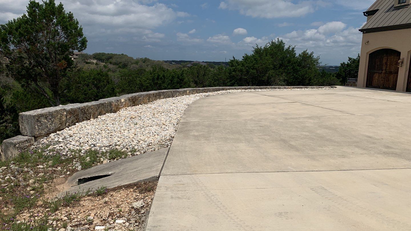 Cliffside installation for primary water source. by Hill Country Rain Water
