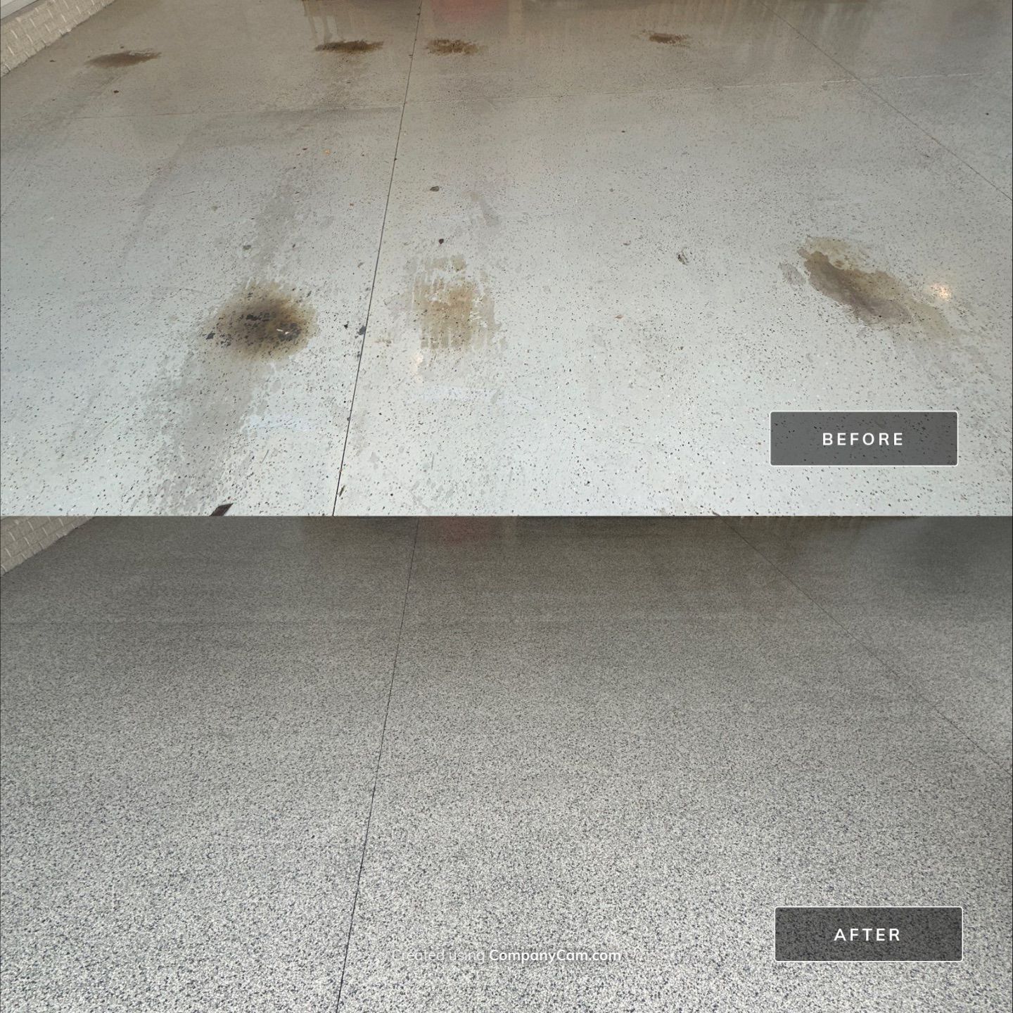 Just Look at the Before and After Photos 😮‍💨 by Revival Concrete Coatings