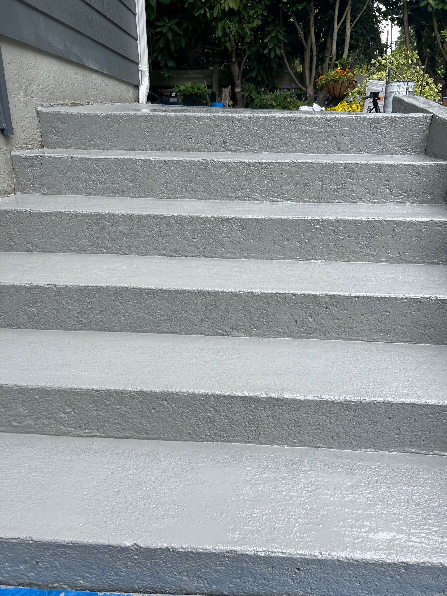 Epoxy Stairs & Sealcoat Driveway Application by Jireh Asphalt & Concrete Inc 