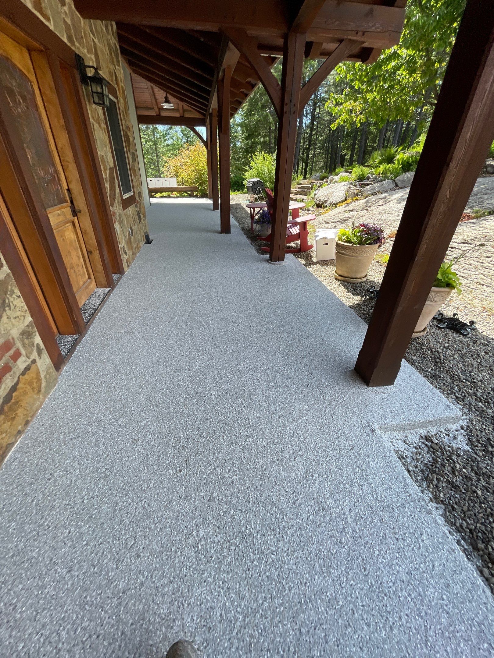 Patio Transformation using Mt Everest by Croc Coatings, LLC