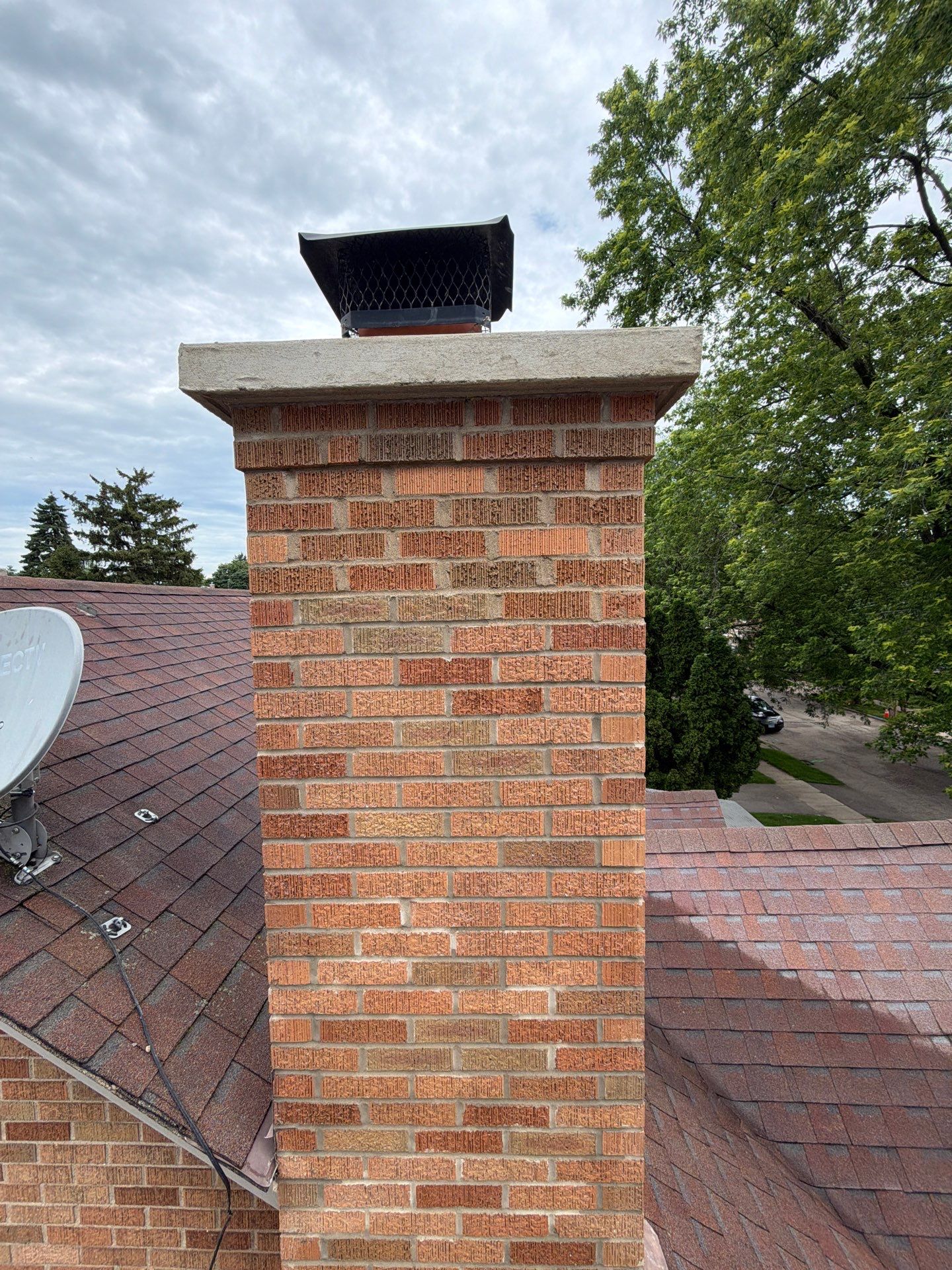 Partial Chimney Rebuild by Leonard and Sons Building Services, Inc.