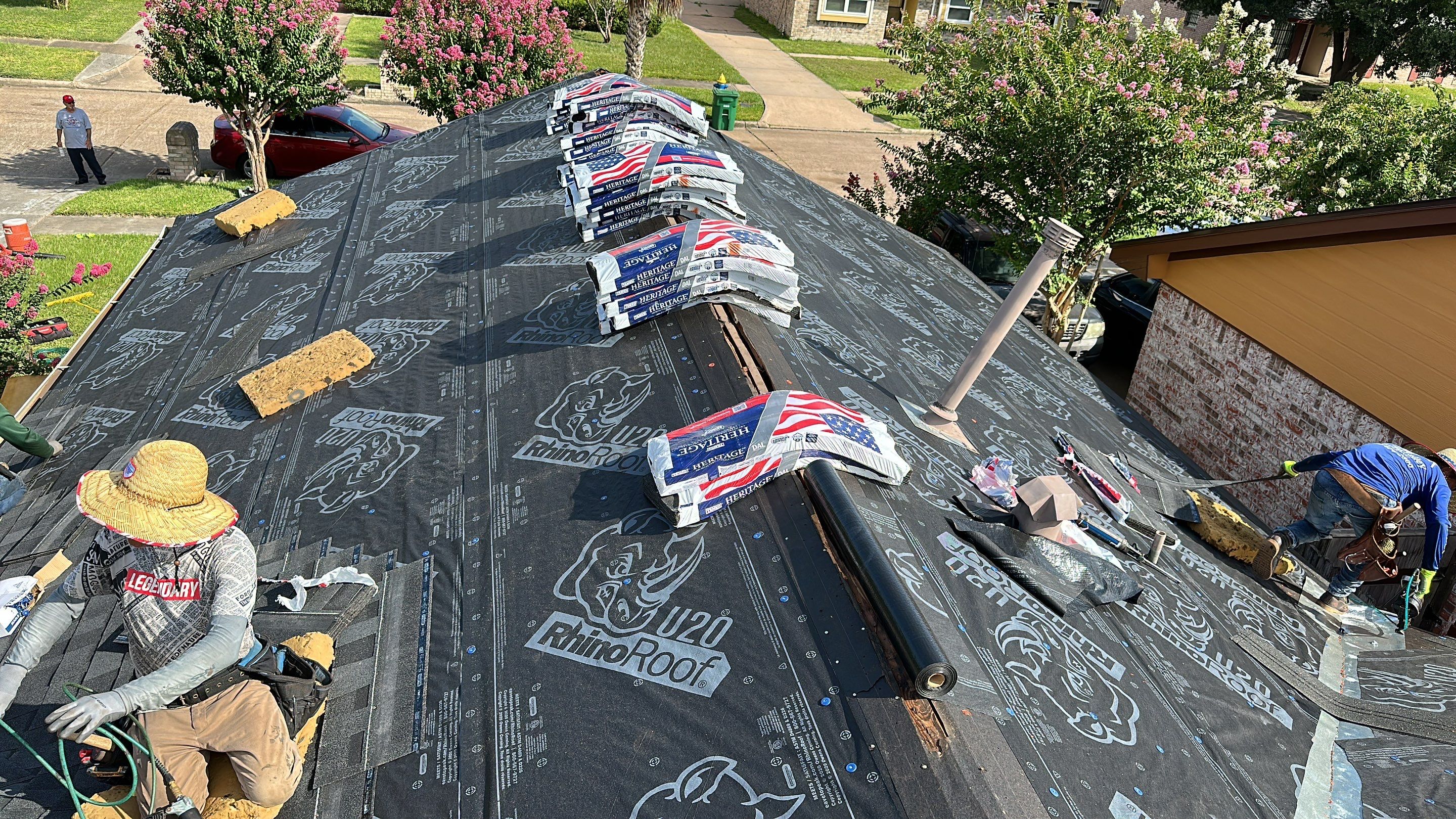 Gray Architectural Shingle Roof, Felt to Finish — North Houston, TX by PL Roofing & SB Roofing, LLC.