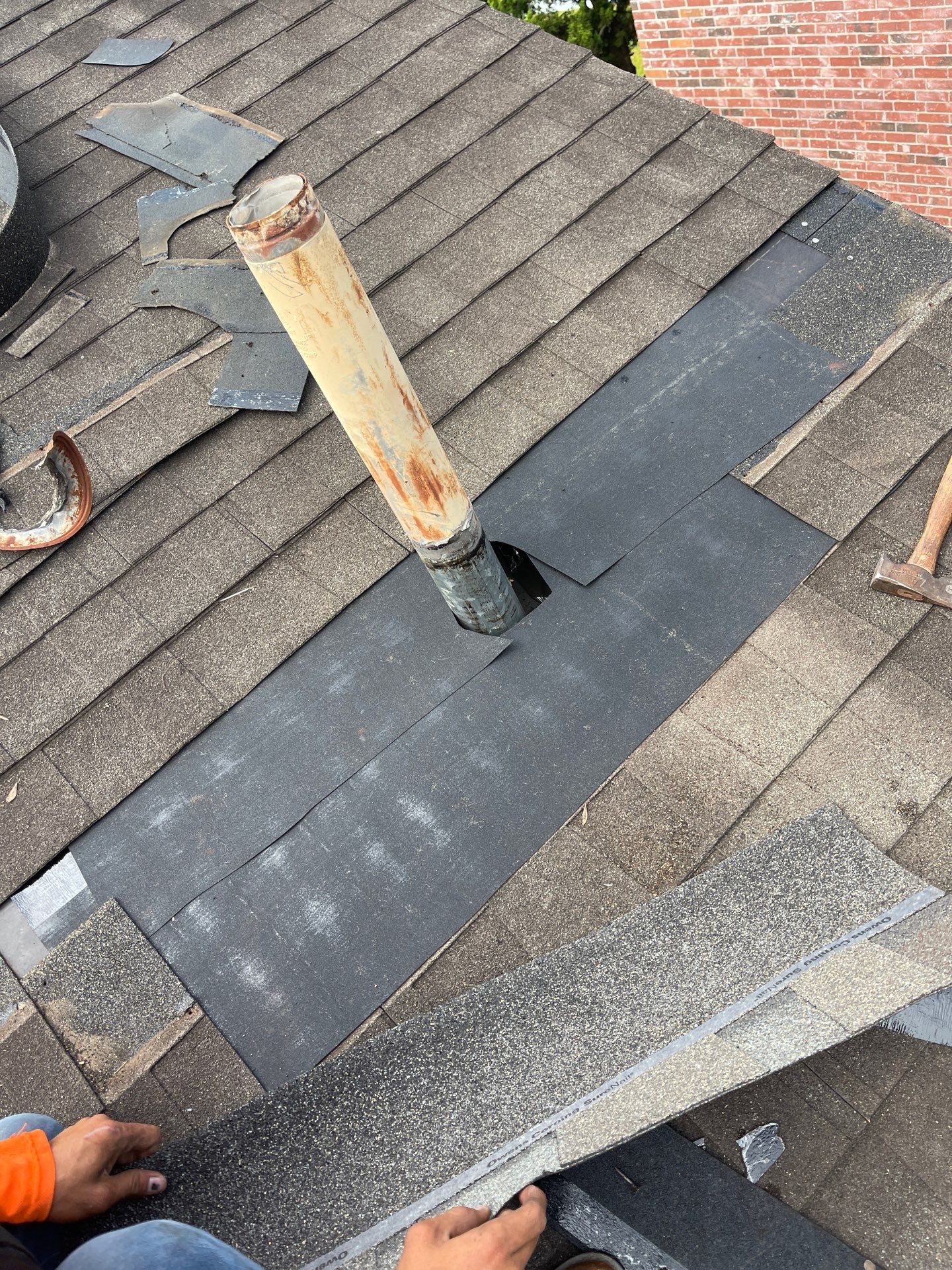 Hail Damage using Owen's Corning Duration (Lifetime) Shingles by Roof Repair Services LLC