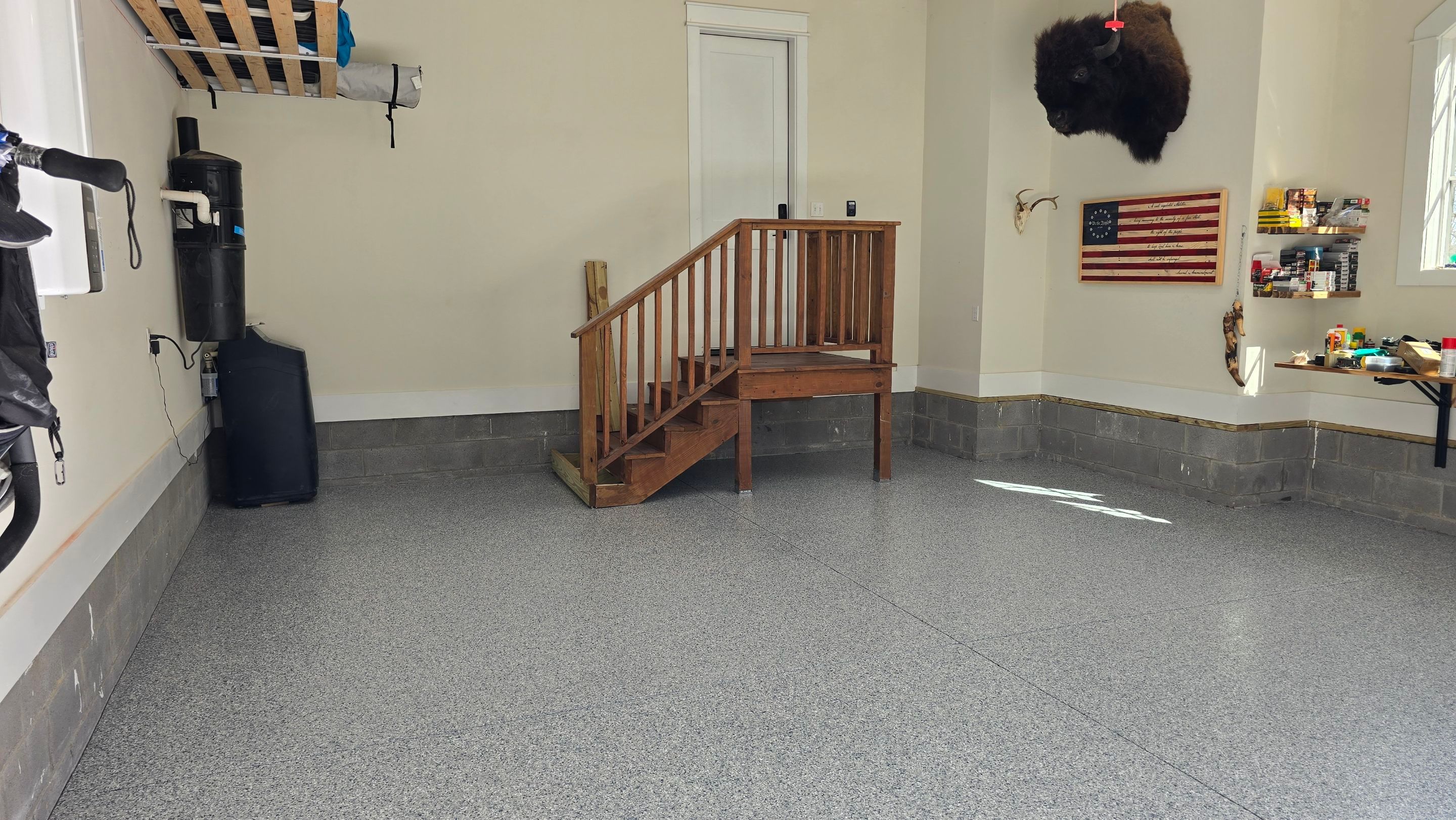 Garage using Tidal Wave by Elite Floor Solutions