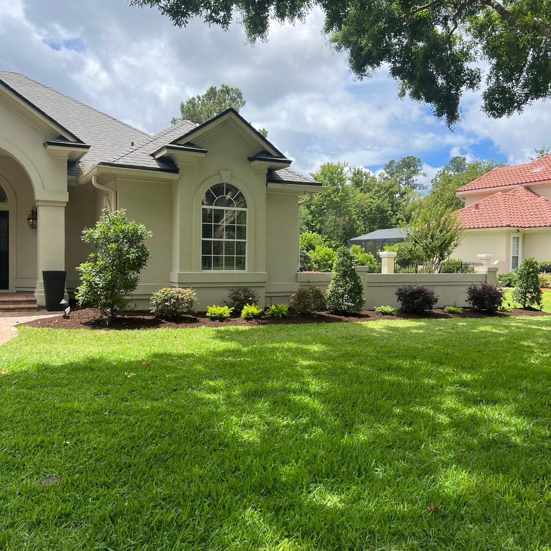 Plant & Mulch Installation | Deerwood Country Club by ProGreen Services
