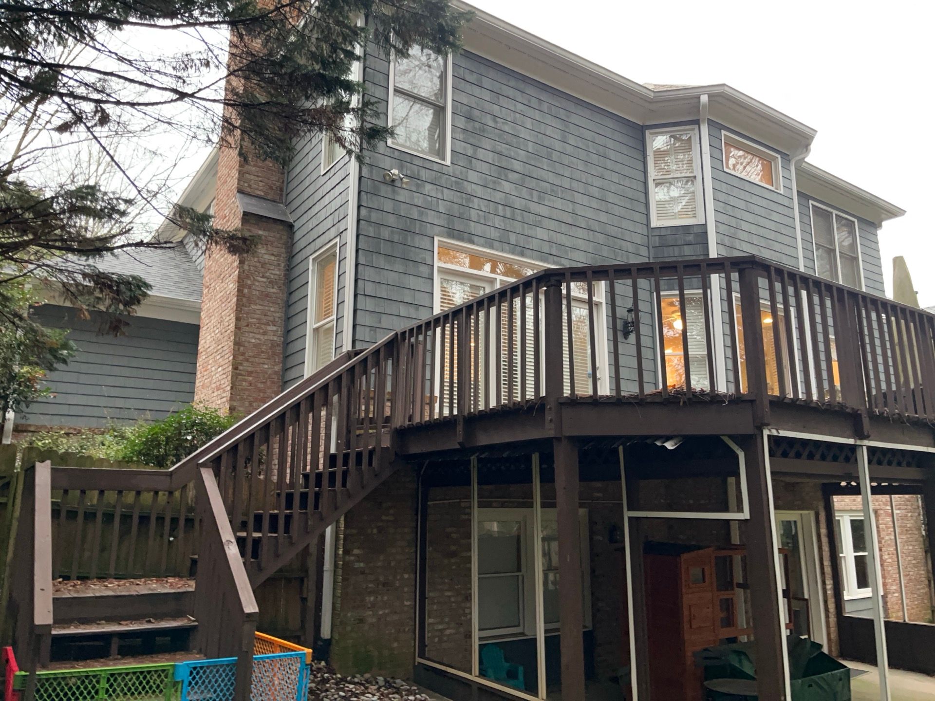 Trex New Deck Build with Screened in Under Deck by Nelson Exteriors 