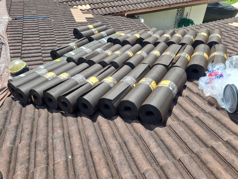 Residential Roofing Installation using 1" Nail strip metal roof by BLUES BROTHERS ROOFING