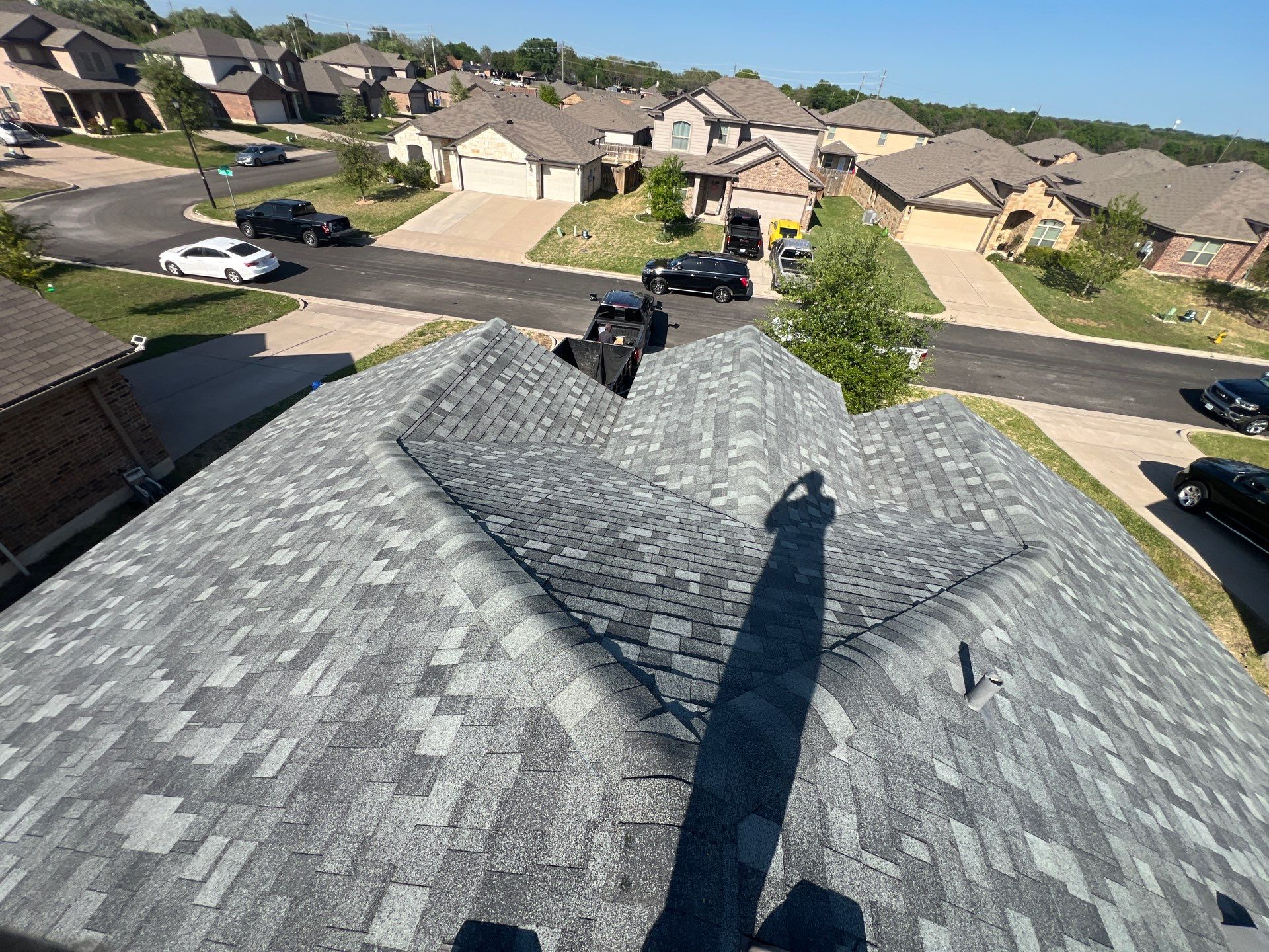 Residential Roofing Installation using IKO Nordic Class 4 Impact Resistant 30yr Architectural Shingles. Color: Castle Grey by WR Roofing Solutions