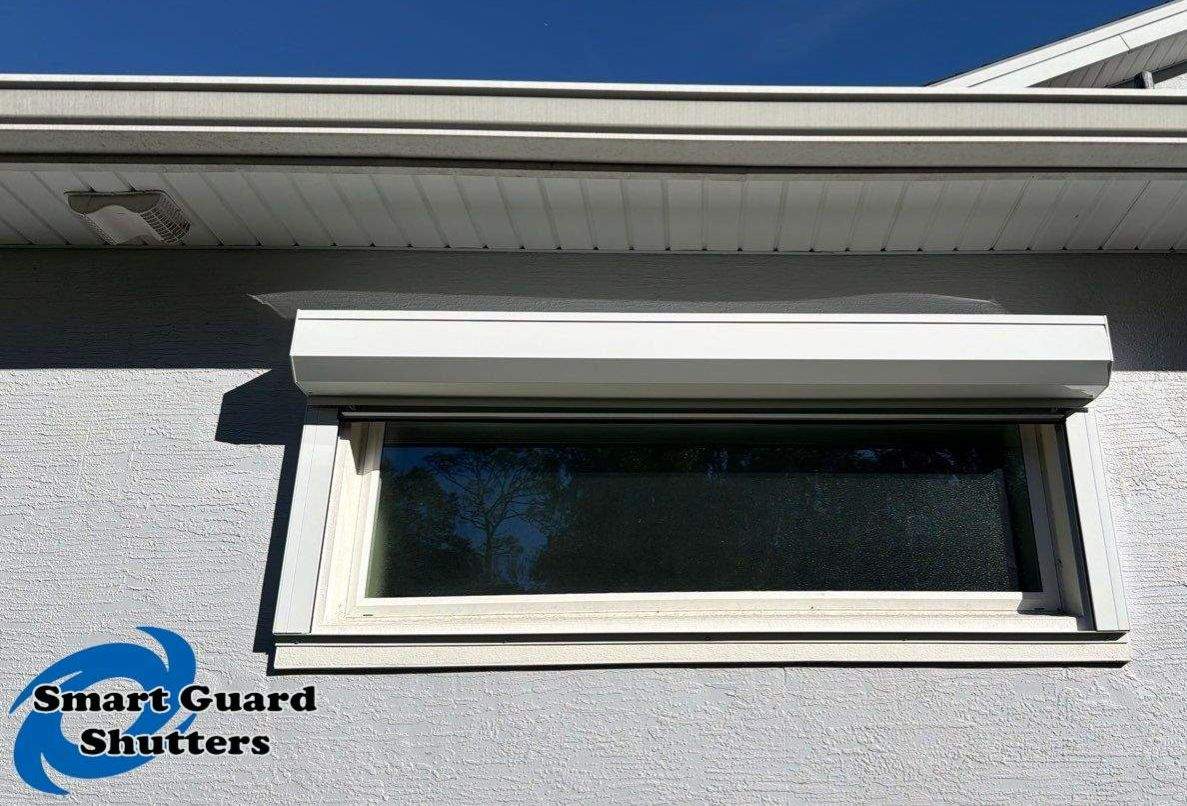 Rolling Shutters in White by Smart Guard Shutters