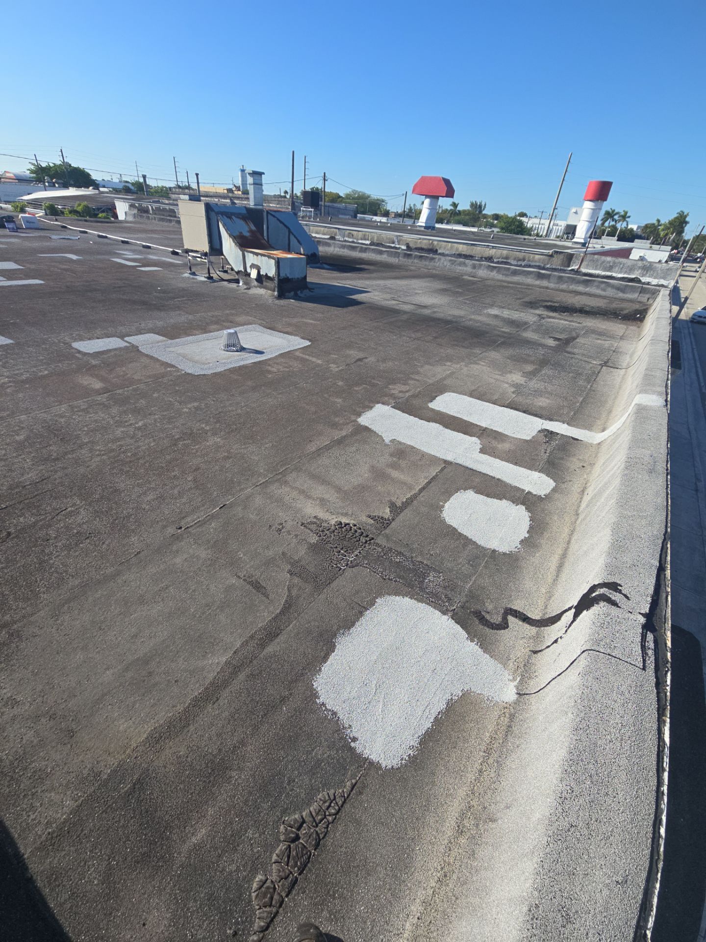 Flat Roof Repair on Commercial building in Fort Lauderdale by Aastro Roofing