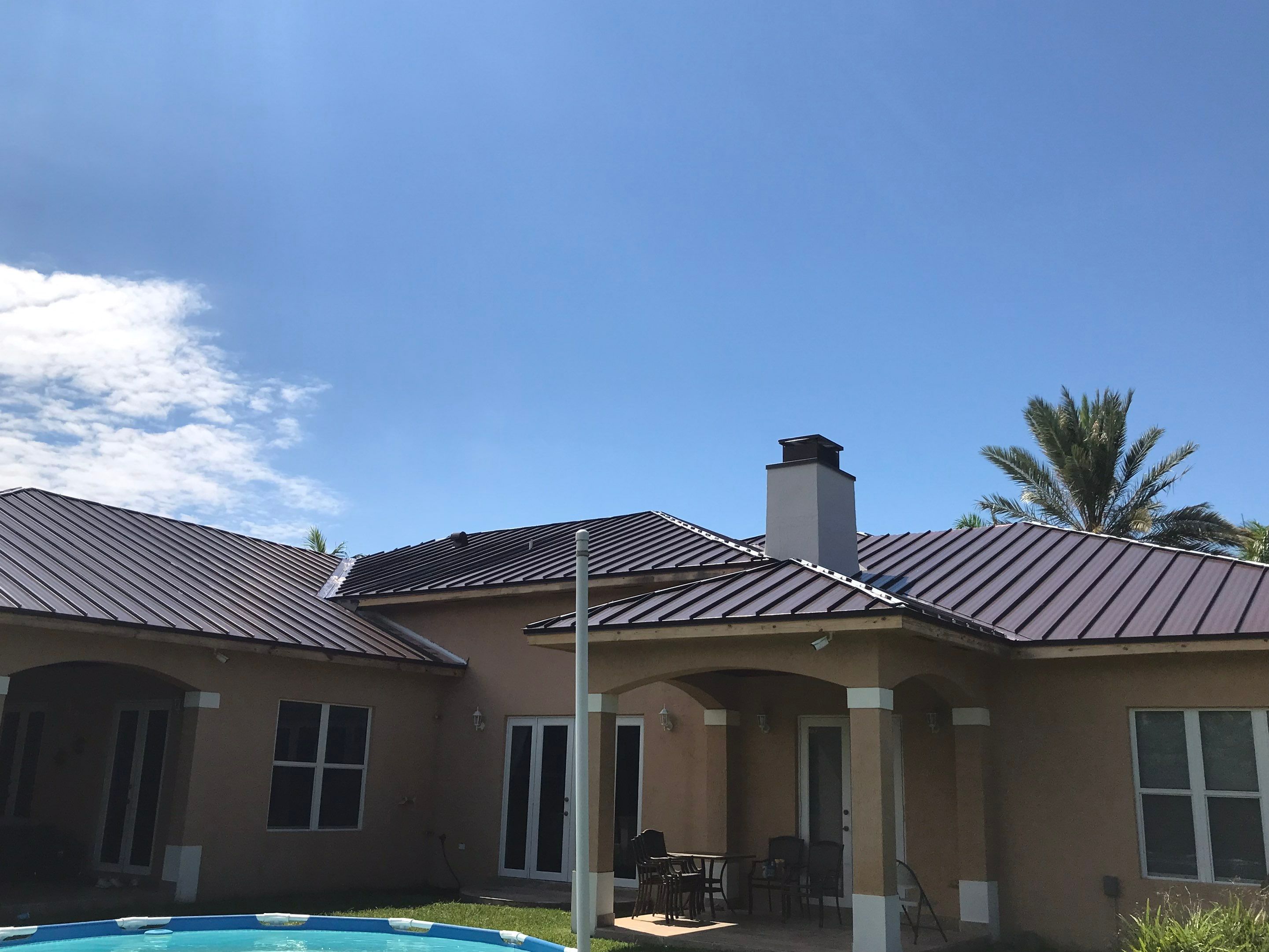 Metal Roof - Galvalume - Mansard Brown by Istueta Roofing
