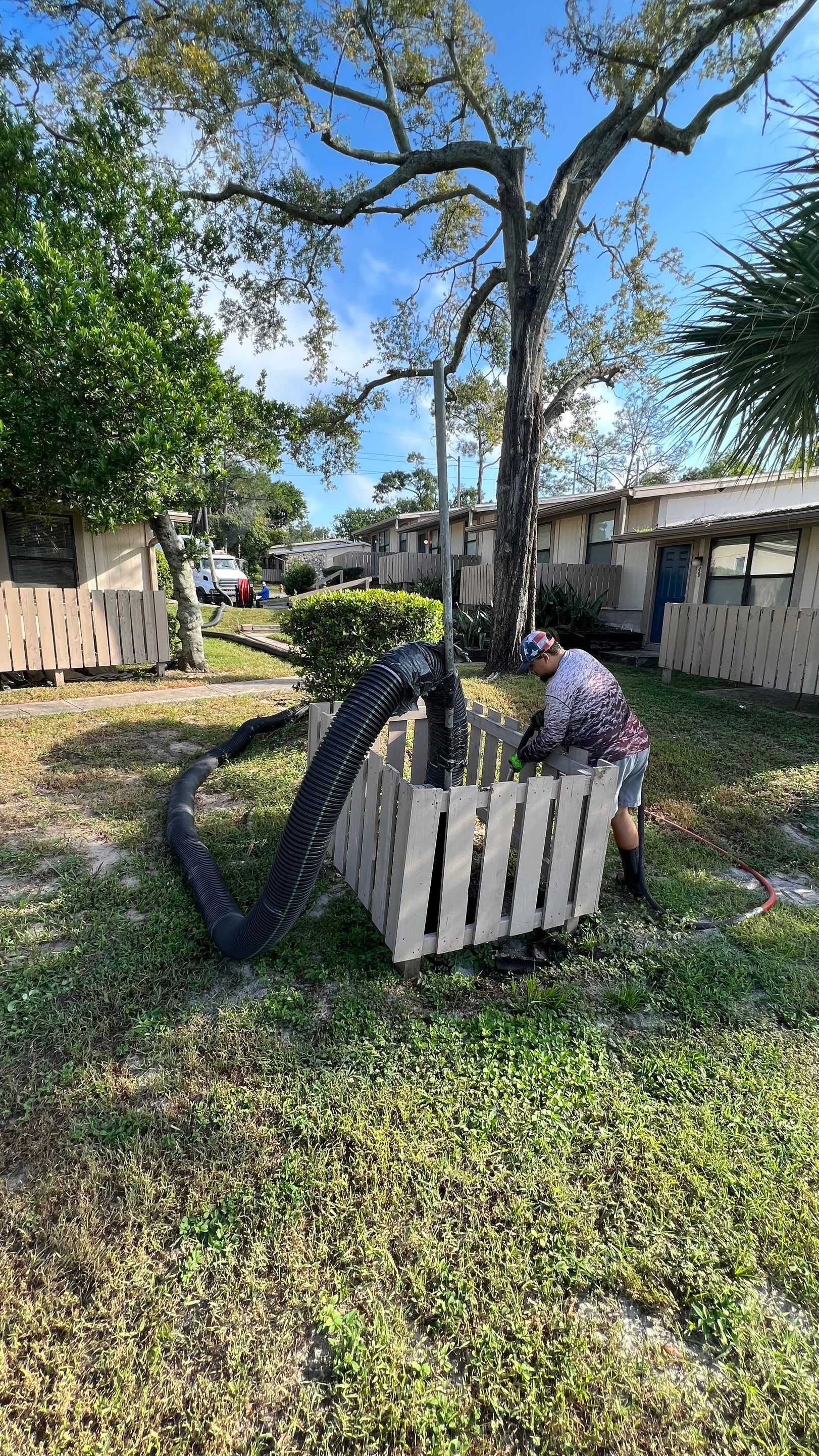 Apartment Complex Storm Water System Cleaning and Maintenance by APS Power & Water