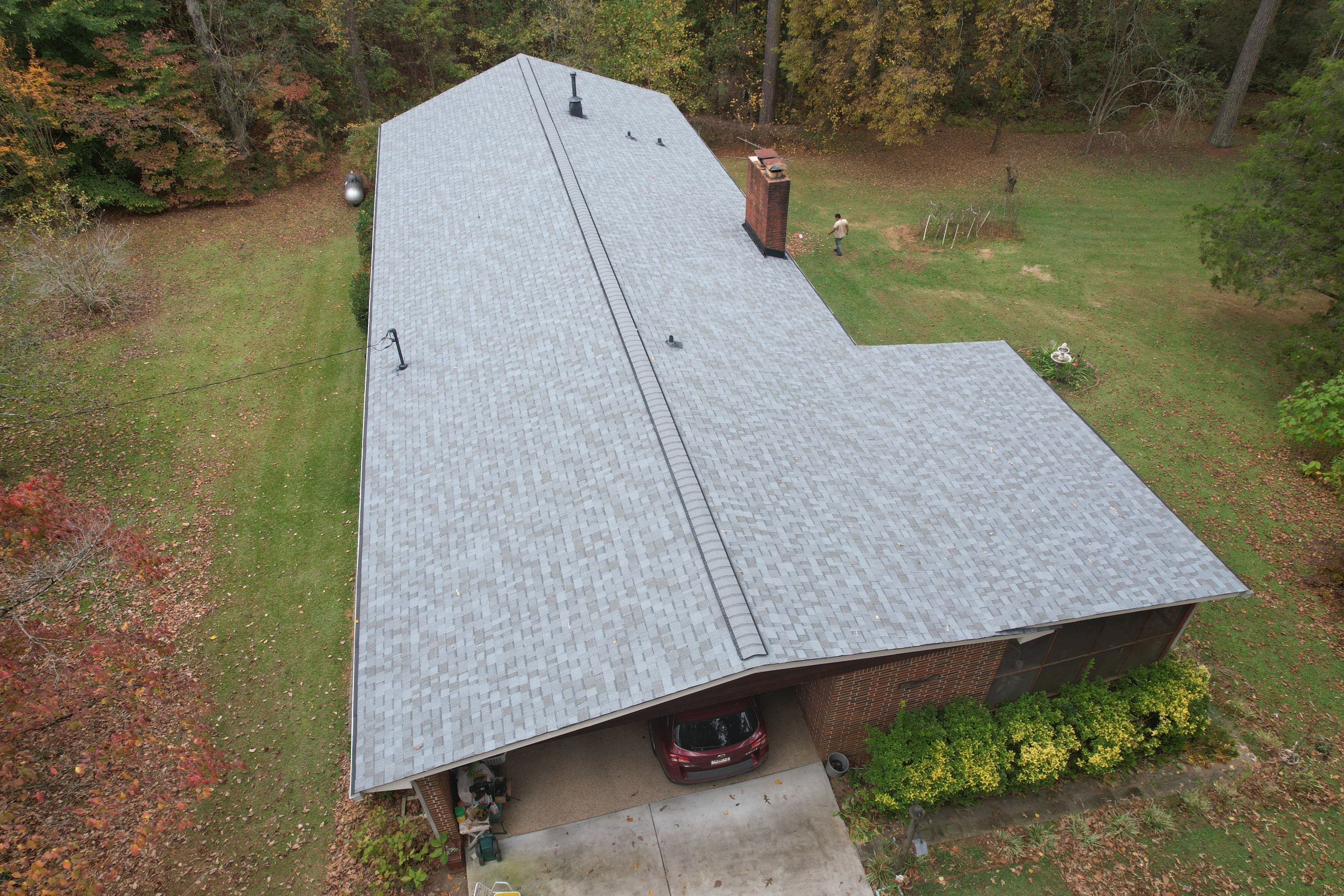 Residential Roof Replacement using Owens Corning Quary Gray by Inspector Roofing and Restoration