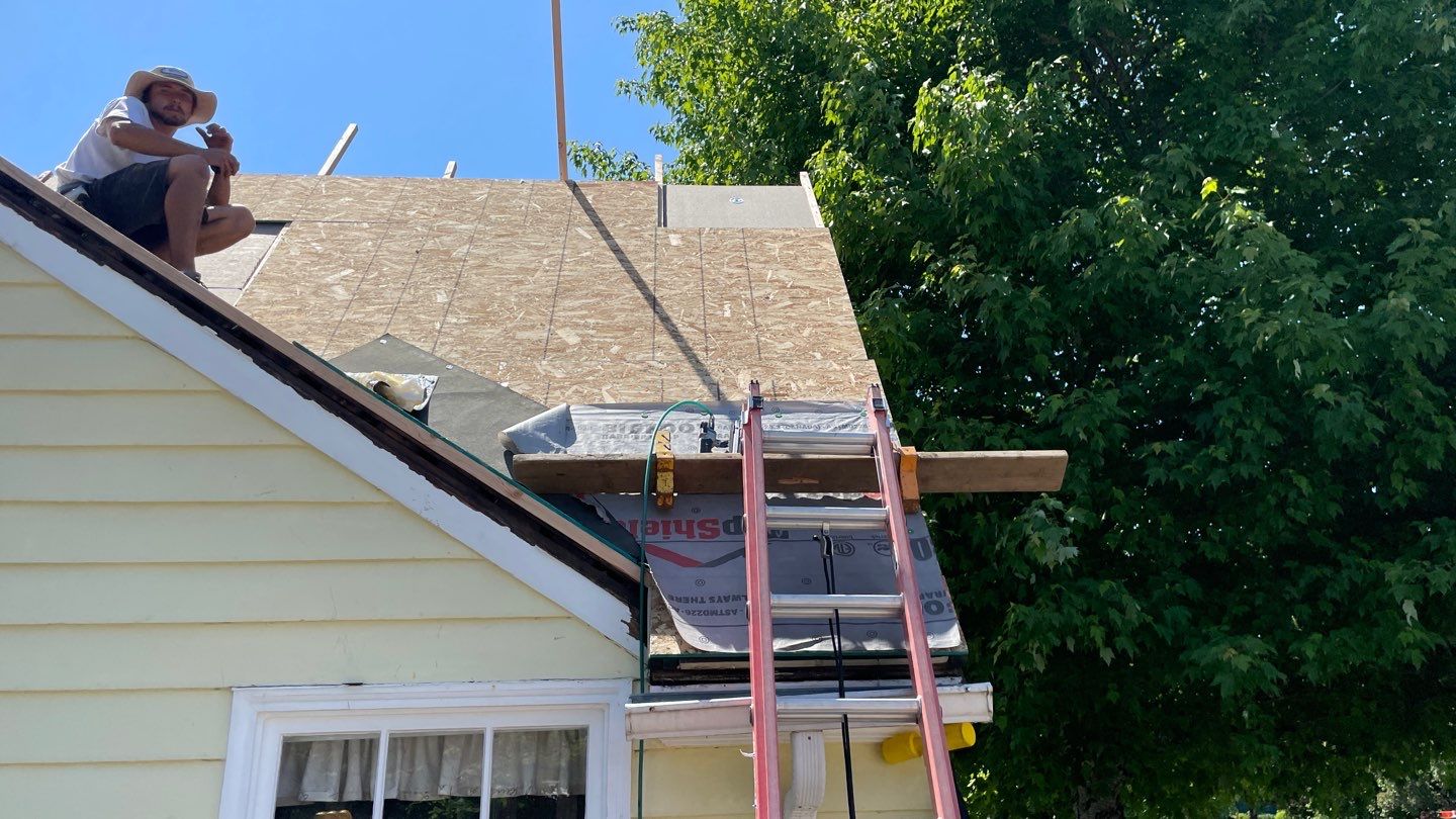 Residential Roof Installation with Added Insulation Barrier  using Malarkey Vista AR Shingles (Color: Storm Grey) by Orezona Building & Roofing Company, Inc.
