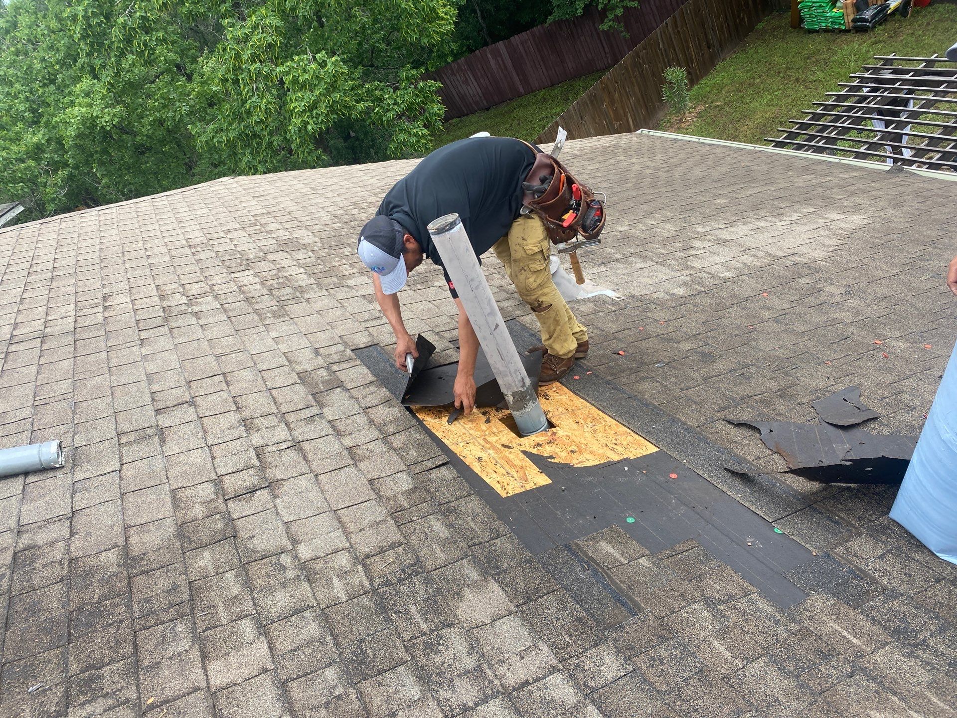 Hail Damage using Owen's Corning Duration (Lifetime) Shingles by Roof Repair Company