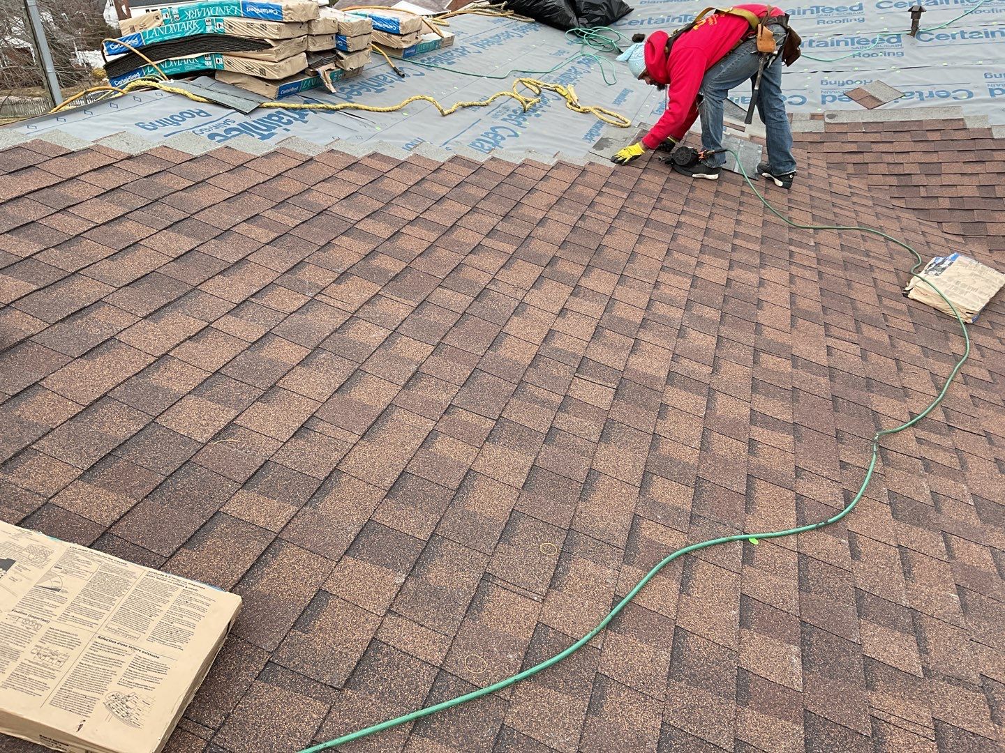 Residential Roofing Installation using CertainTeed Shingles by Alpha Design Services