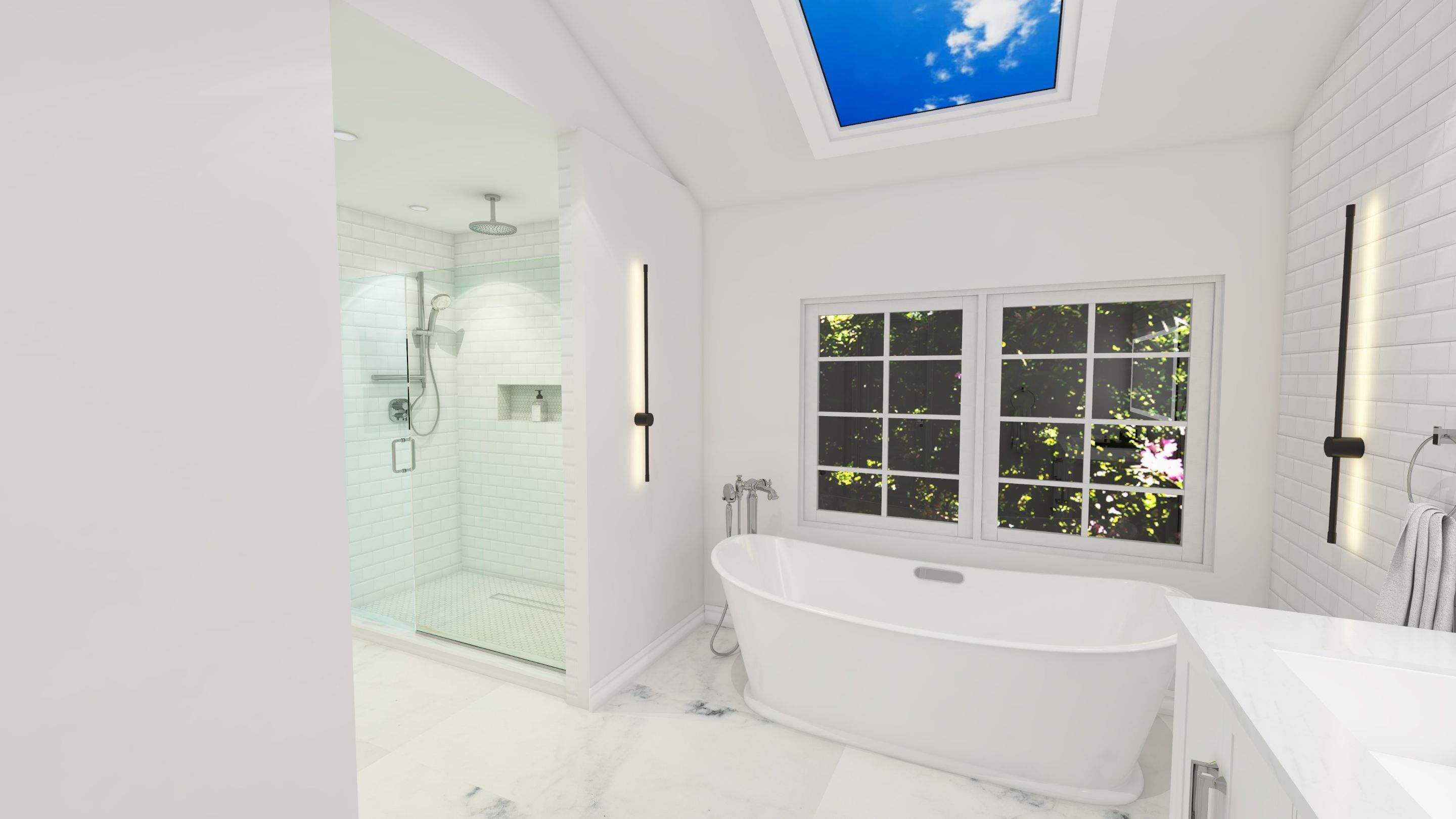 Bathroom Remodel using Tile by Home Concepts Construction