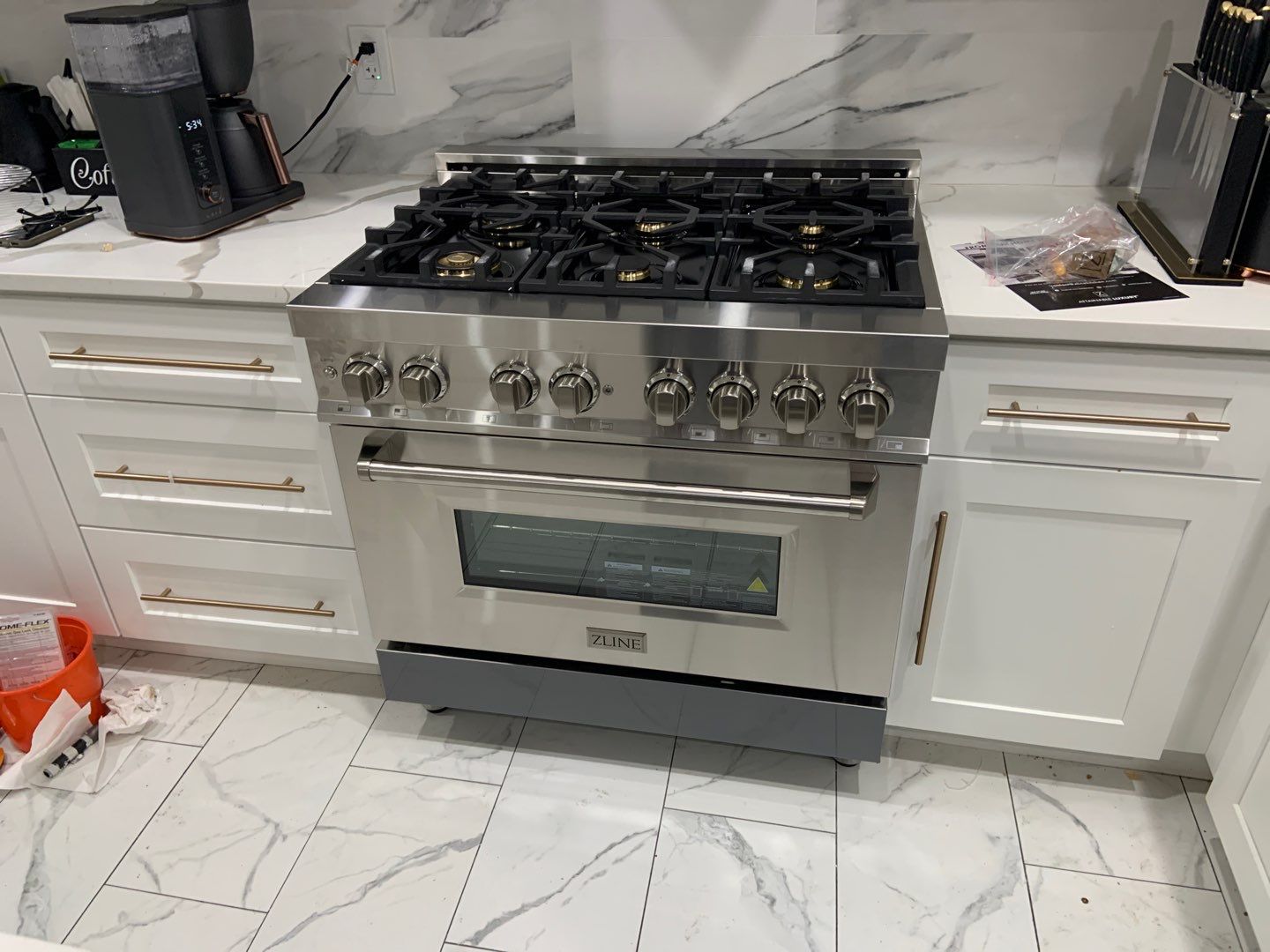 Gas / Electric Stove Install using ZLINE STOVE by A1 NERDY HOMES LLC