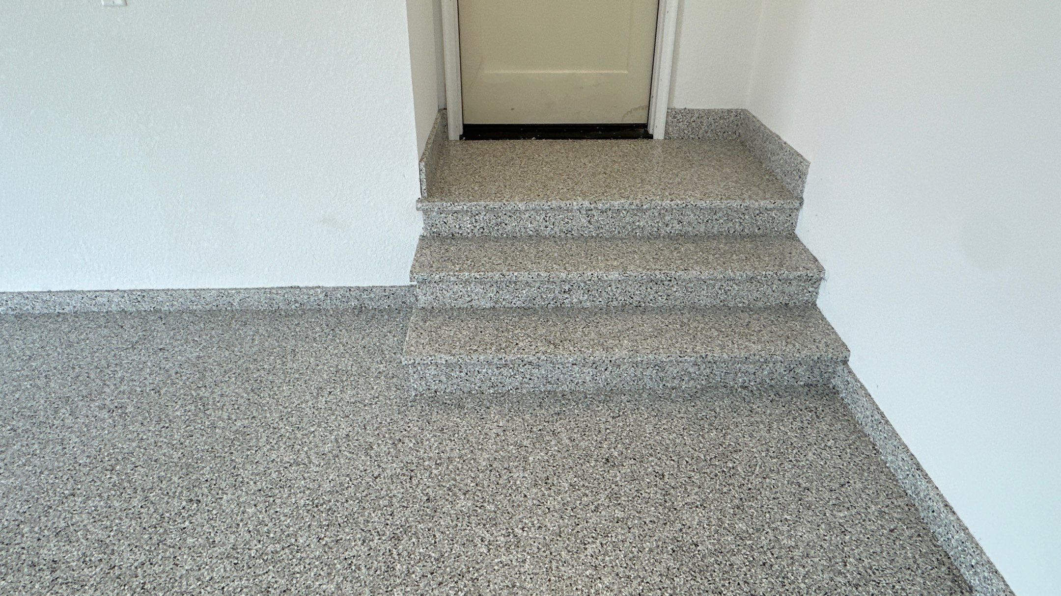 Check out the difference a floor can make  by Banner Garage