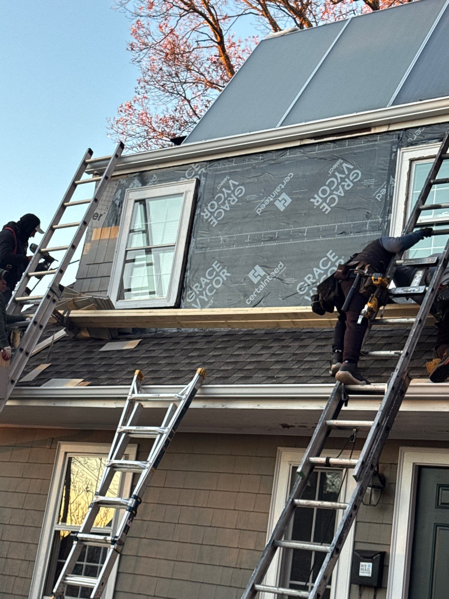 Lexington Complete EPDM Roof with Dormer Cedar Shake & Trim Restoration by Mighty Dog Roofing of Greater Middlesex County
