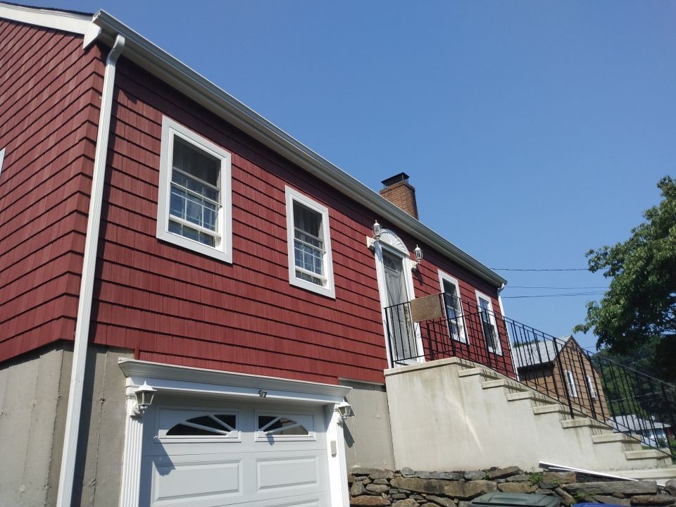 Siding Installation using Royal Building Products Rustic Red by A Plus Exterior