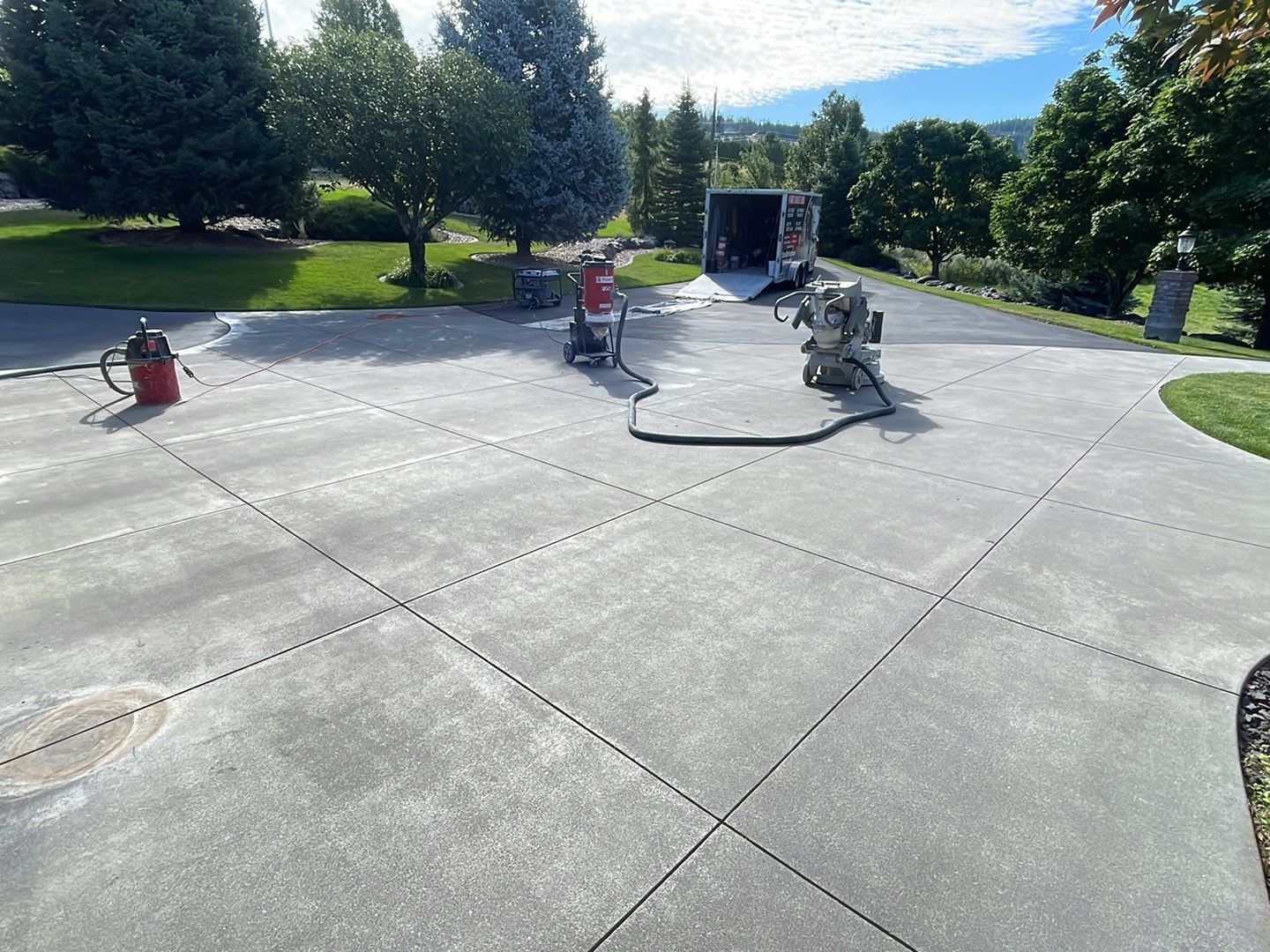 Driveway TransFLOORmation using Greystone 1/8" by Croc Coatings, LLC
