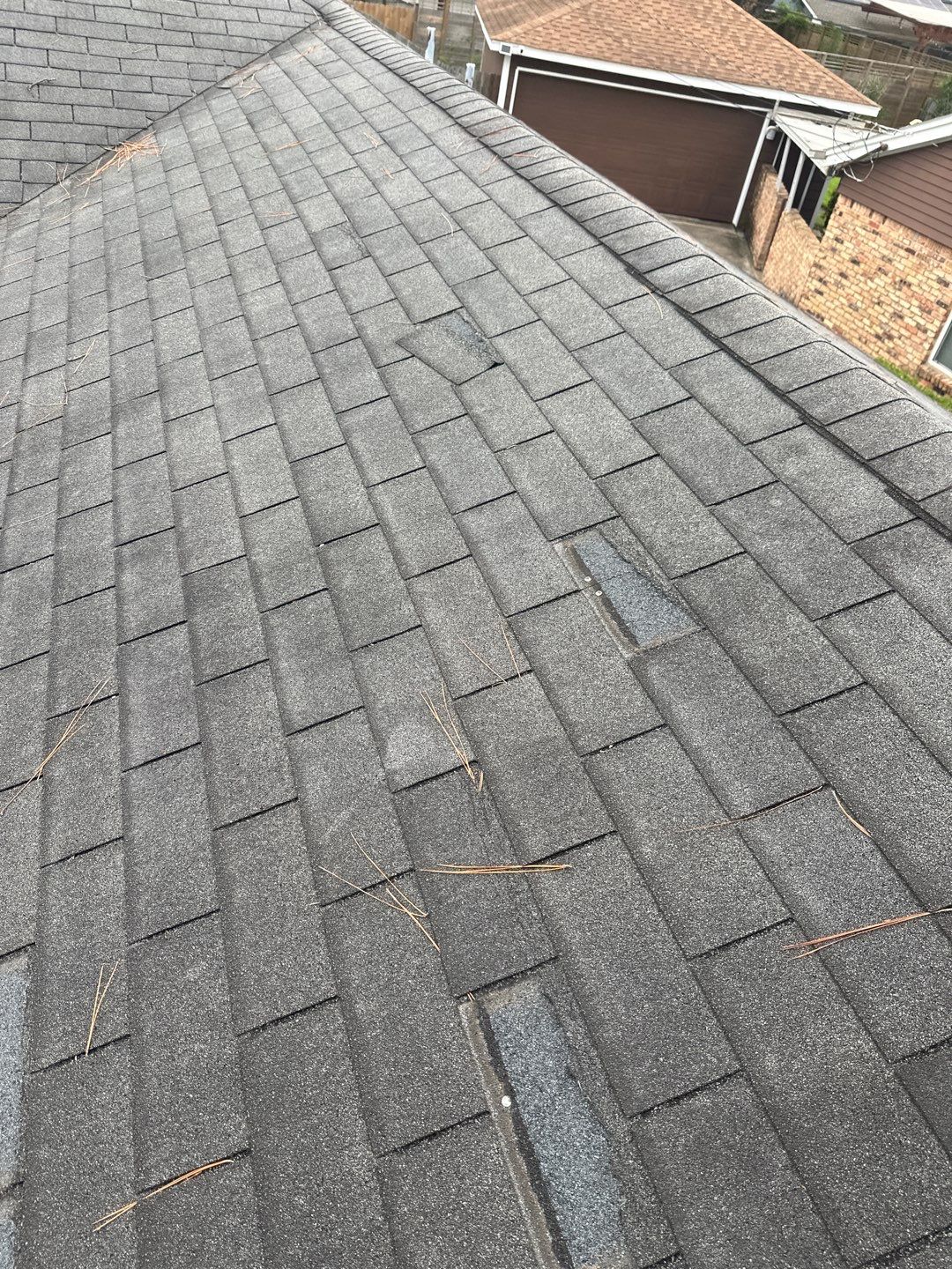 Hail Damage using Owen's Corning Duration (Lifetime) Shingles by Roof Repair Company