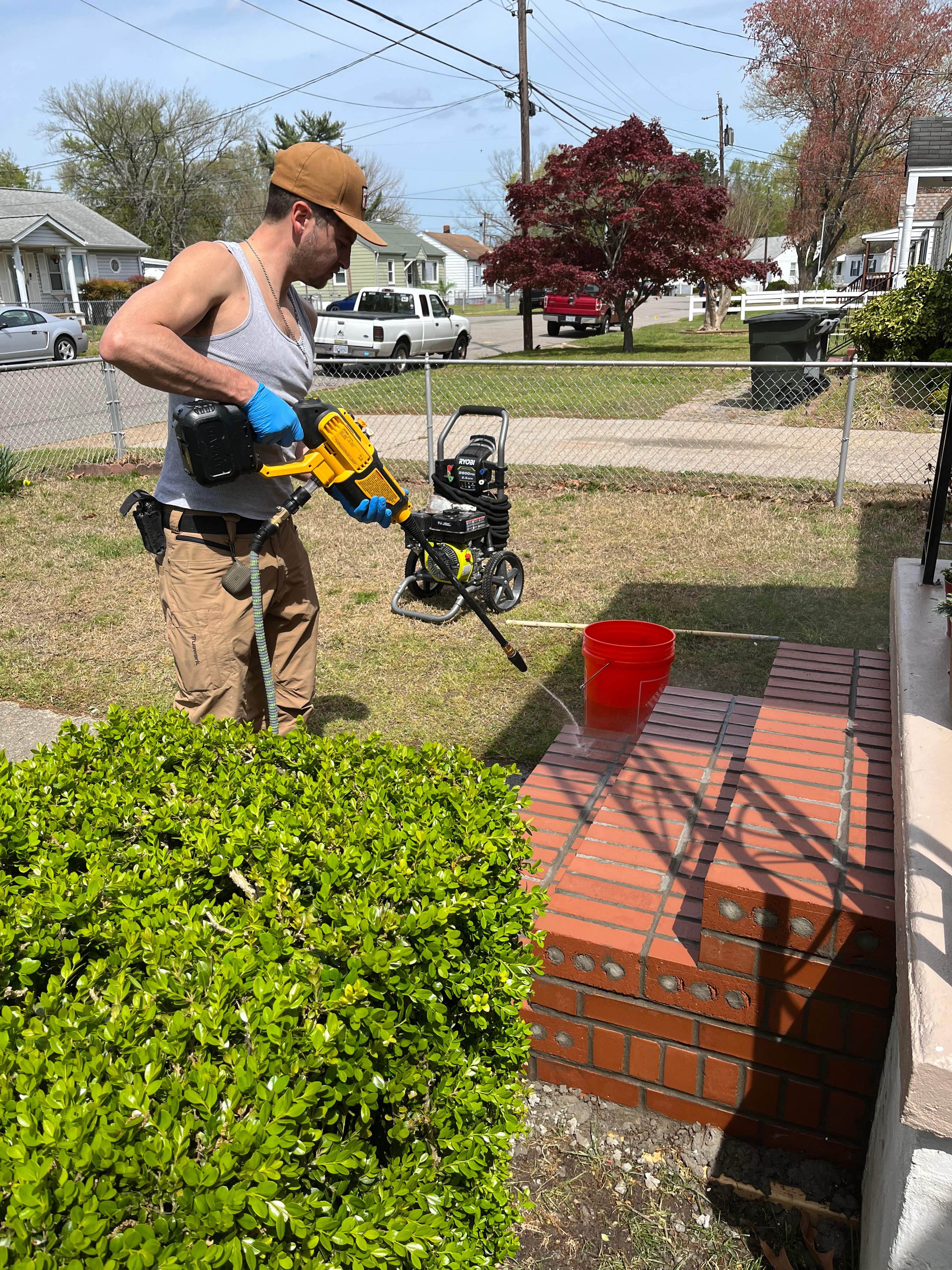 Masonry Stairs and Crown Repairs in Hampton, VA by Premier Chimney and Roofing
