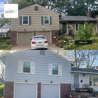 Shaker Shingle Exterior Painting in Prairie Village, KS