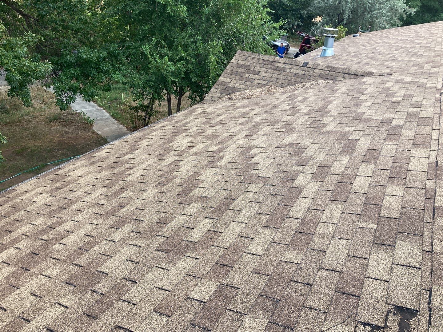 Boise ID., Residential Roofing Installation using Owens Corning Duration in Harbor Blue by ID Roofing LLC
