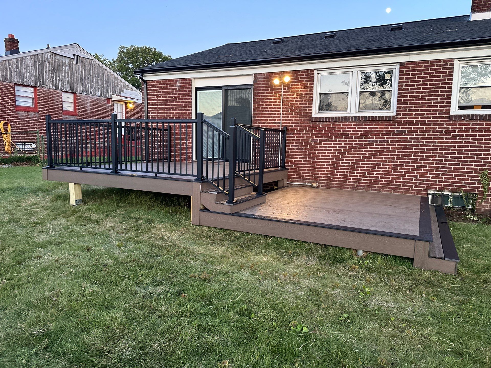 New deck and new Sliding door in Pennsauken NJ by deck guardian