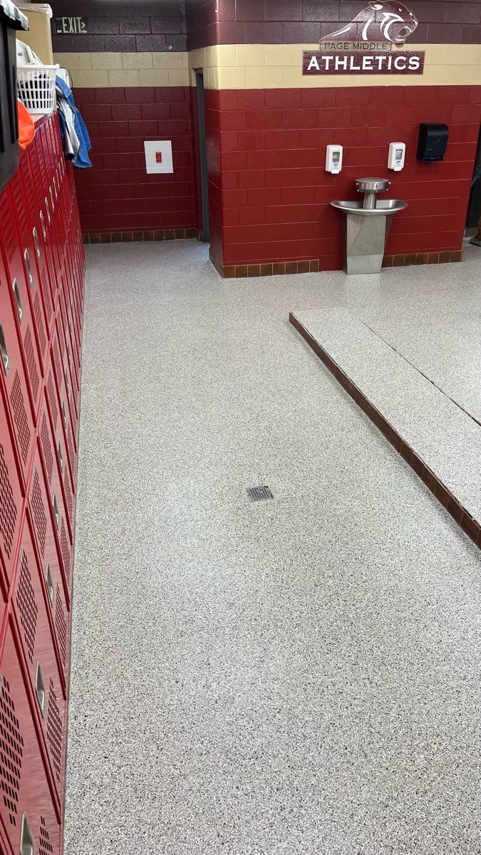Commercial Floor Coating using Coyote by My Garage Floor Guys