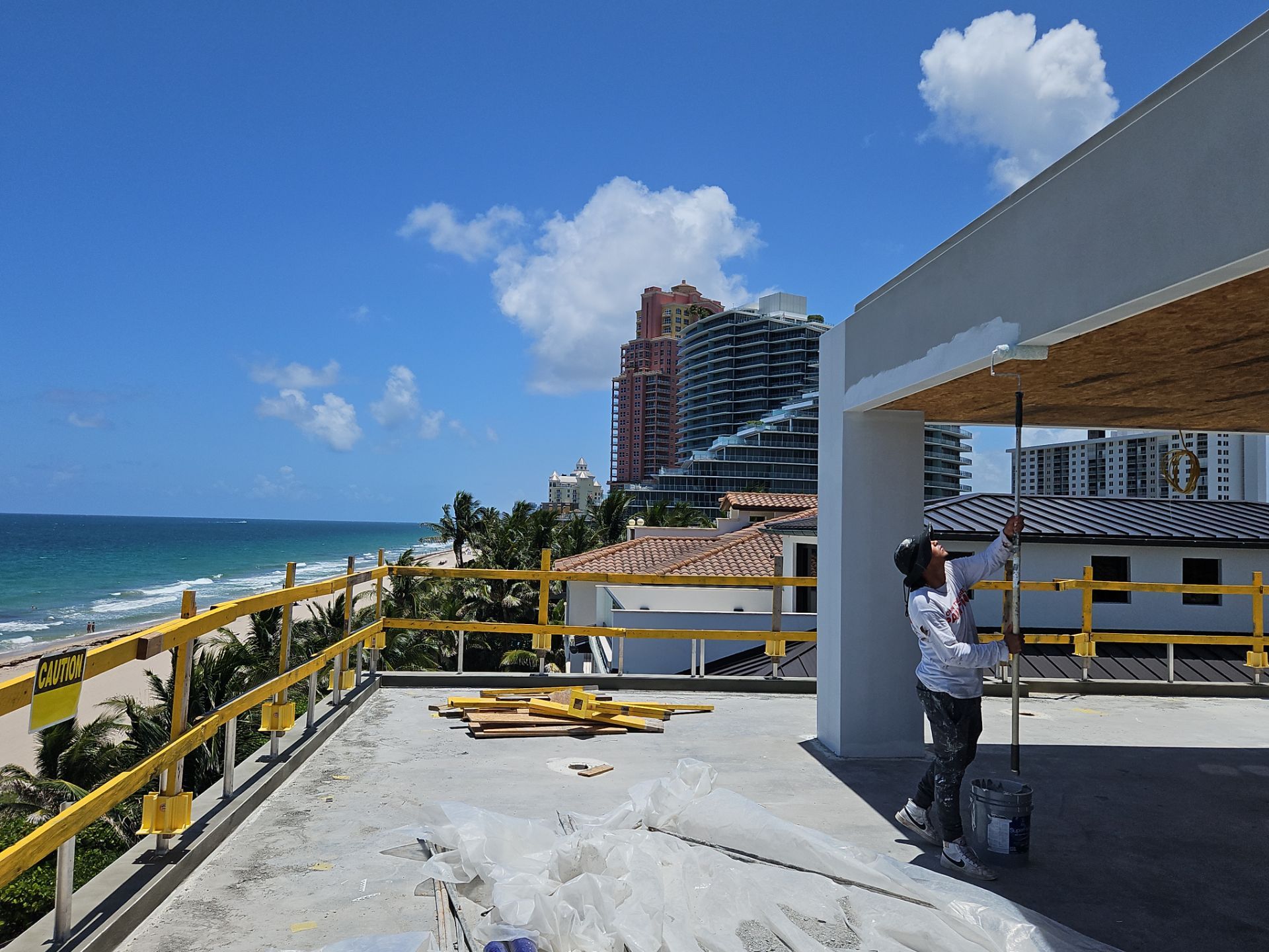 Oceanfront New Home Painting by John “The Greek” Painting