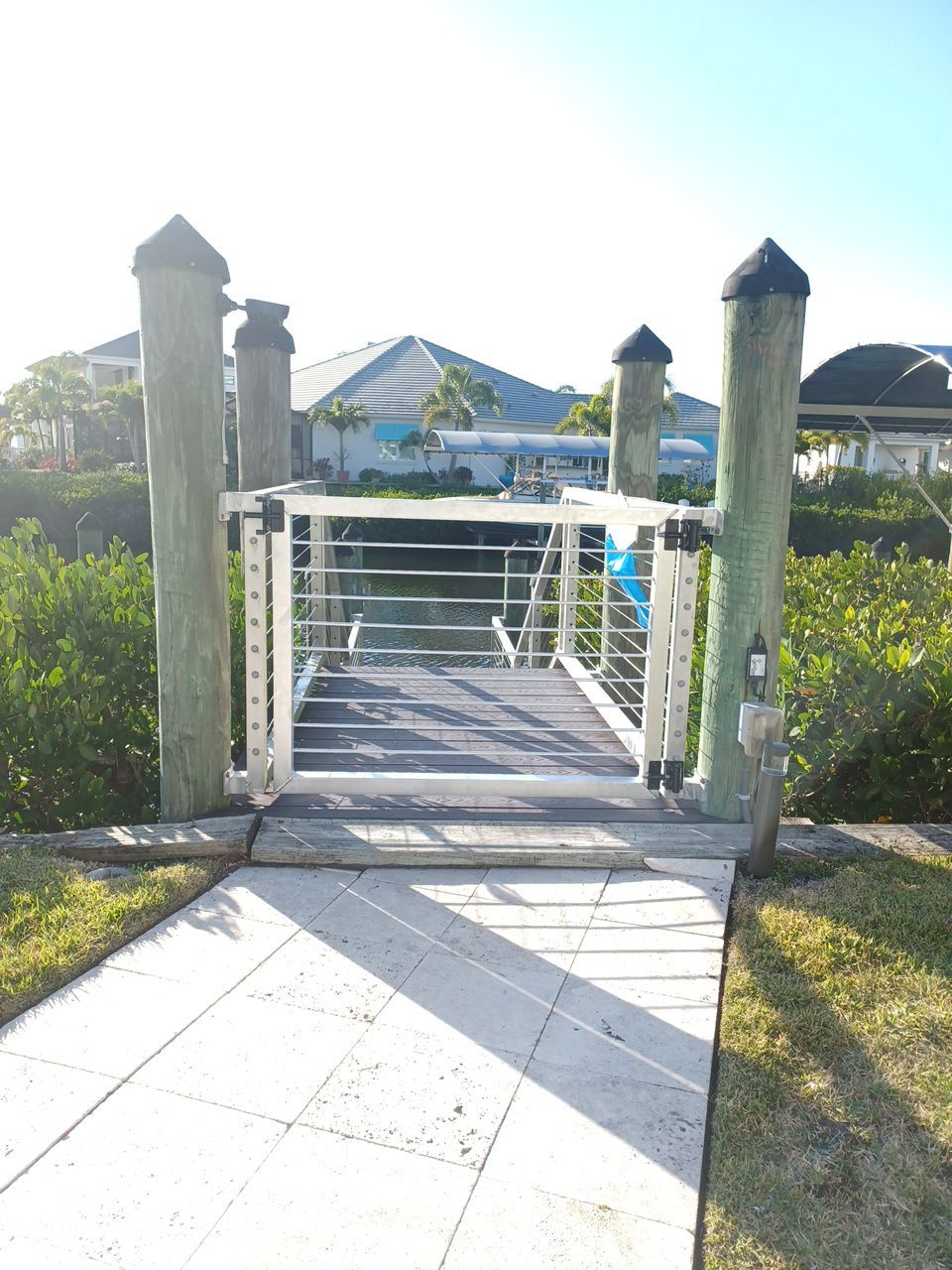 Bradenton, FL  Custom Boat Dock Gate by Asap fence and gates, LLC
