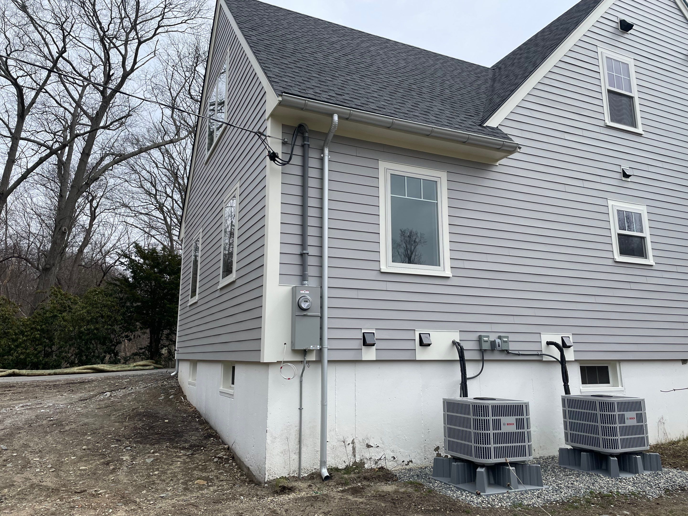 Gutter Installation using 6" Half Round Galvalume Gutter in Winchester, MA by Gutter Pro Enterprises