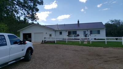 Ribbed Steel Roof Farmhouse Style